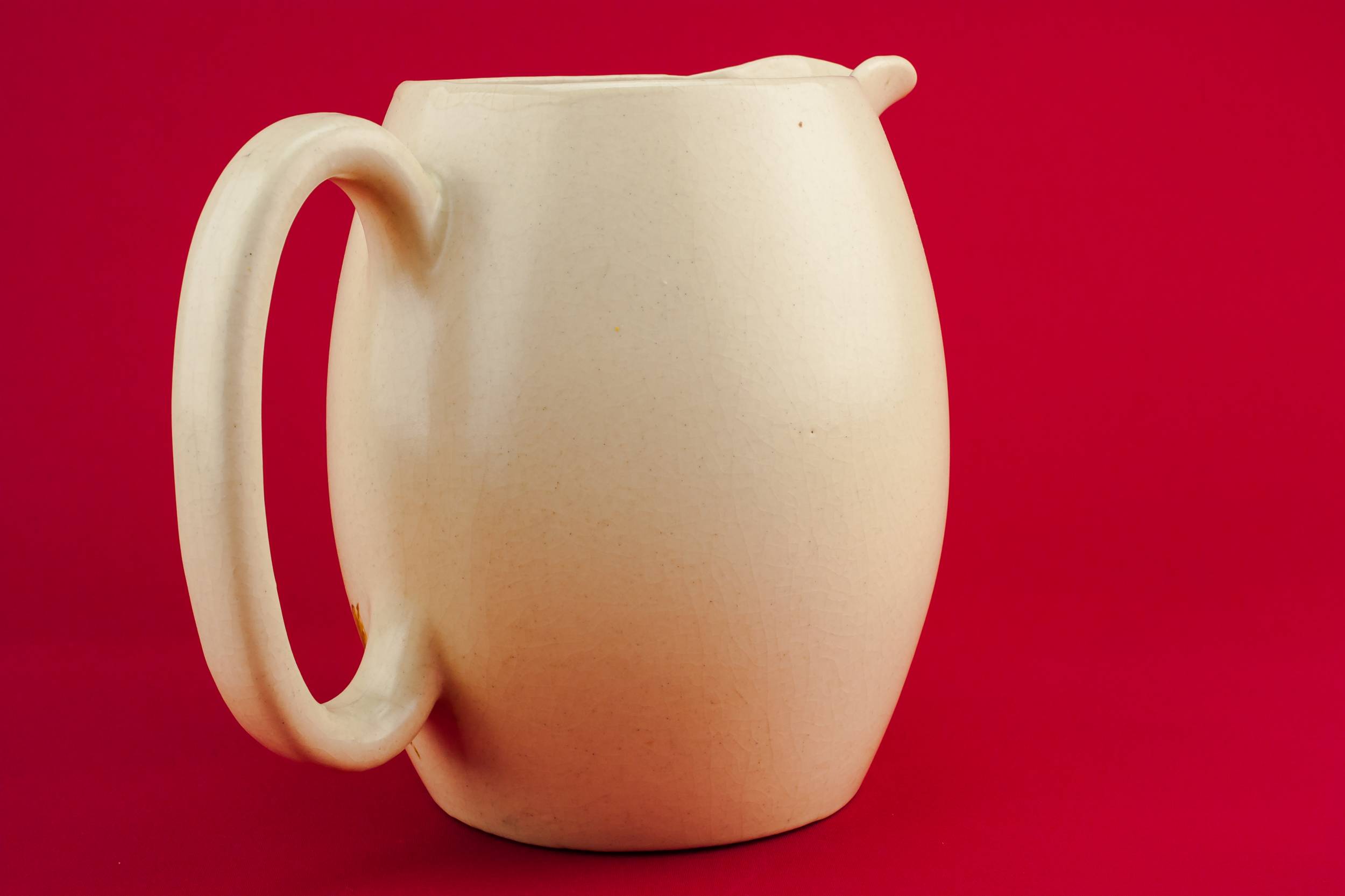 Charming Vintage Floral — Yellow pottery jug 1