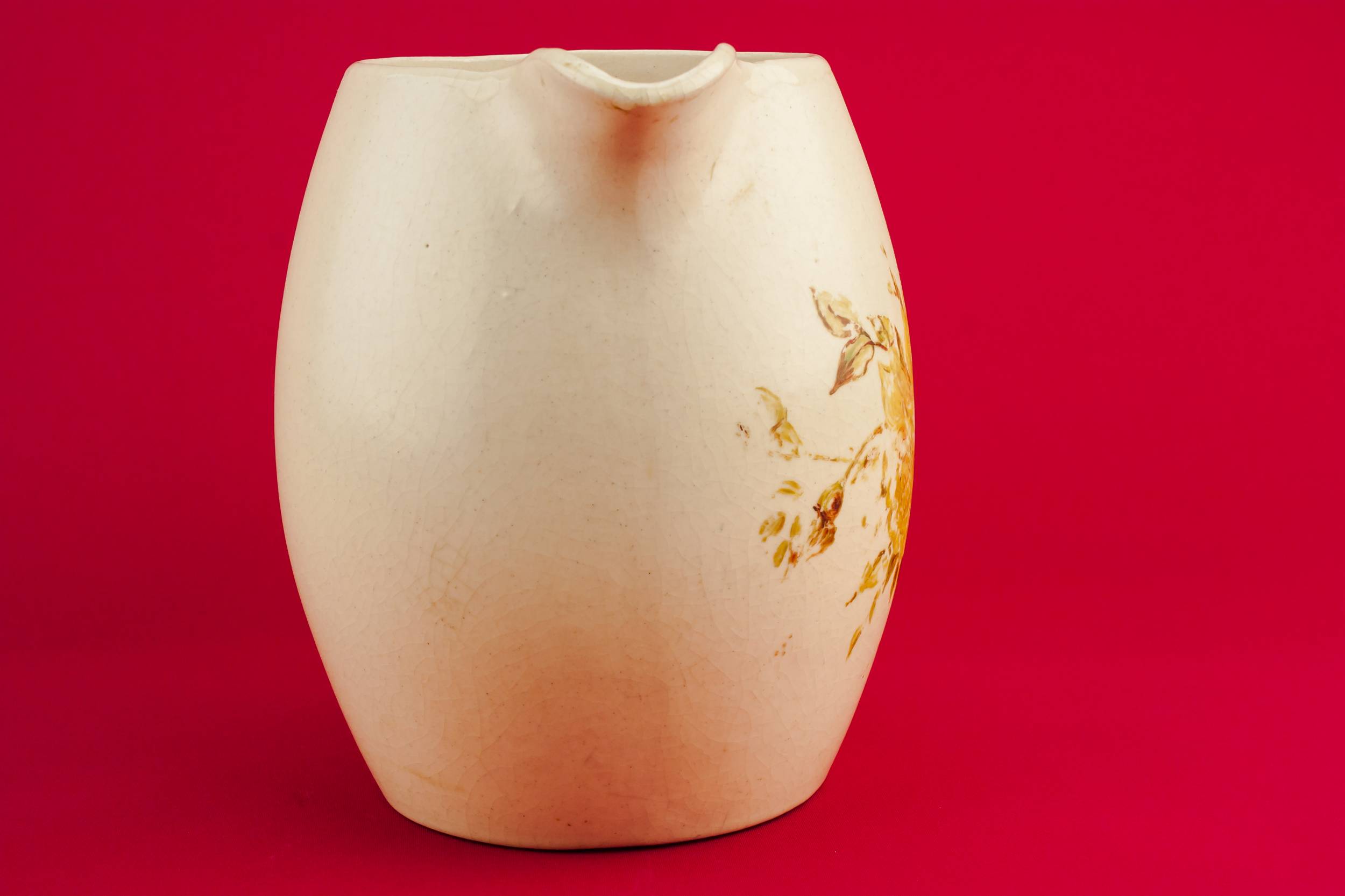 Charming Vintage Floral — Yellow pottery jug 2