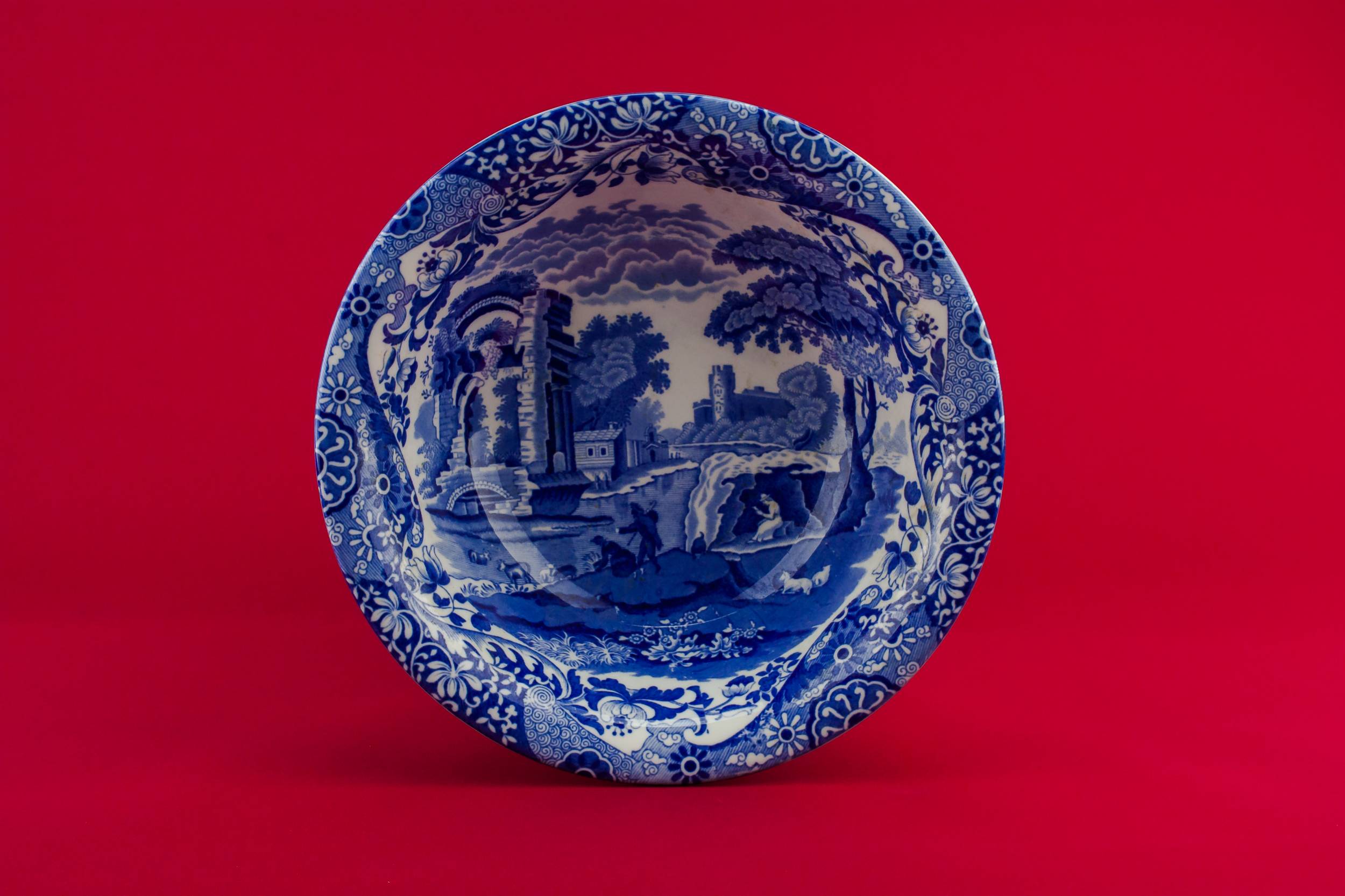 Retro Elegant Copeland — Copeland pottery serving bowl