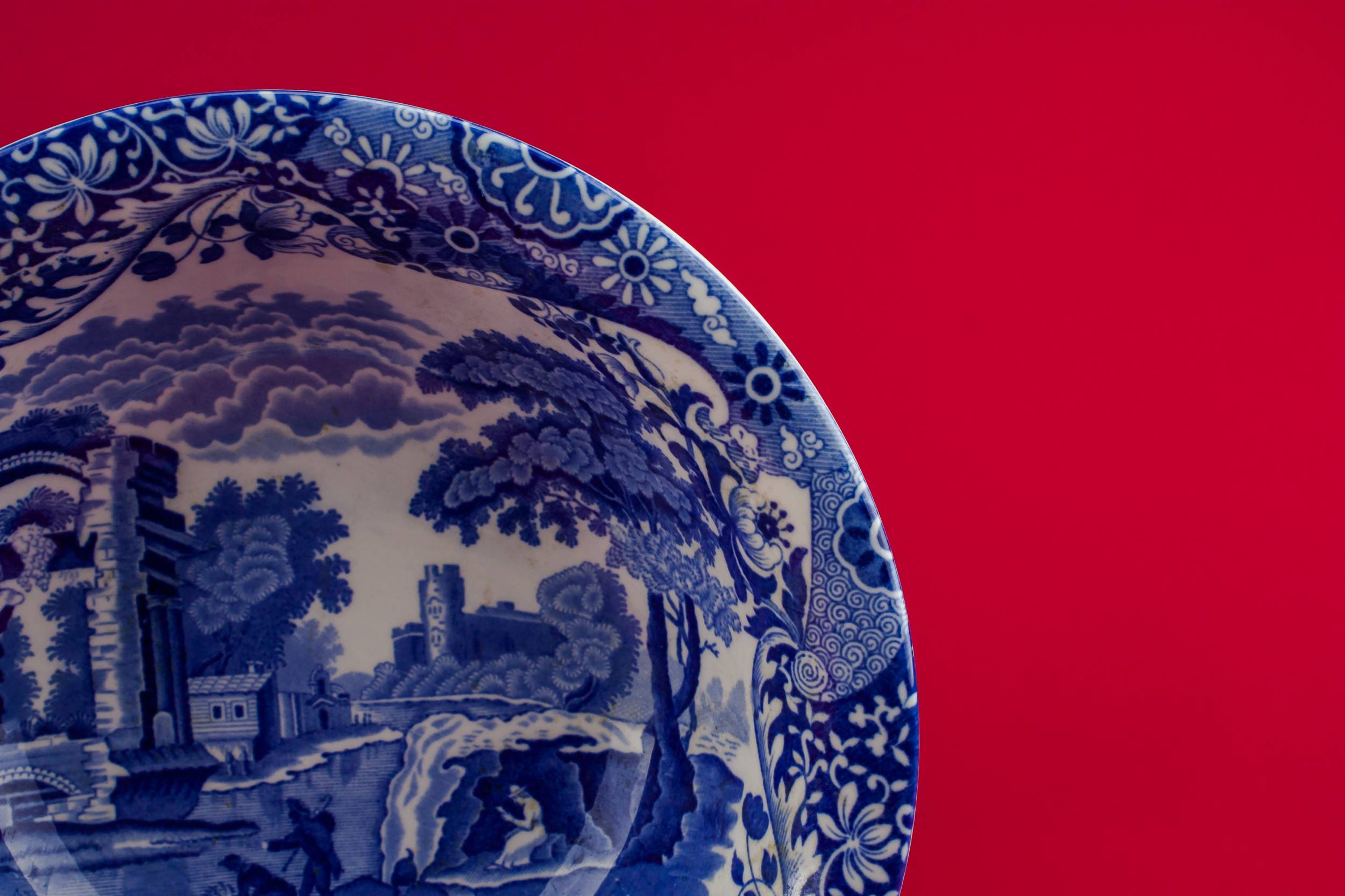 Retro Elegant Copeland — Copeland pottery serving bowl 1