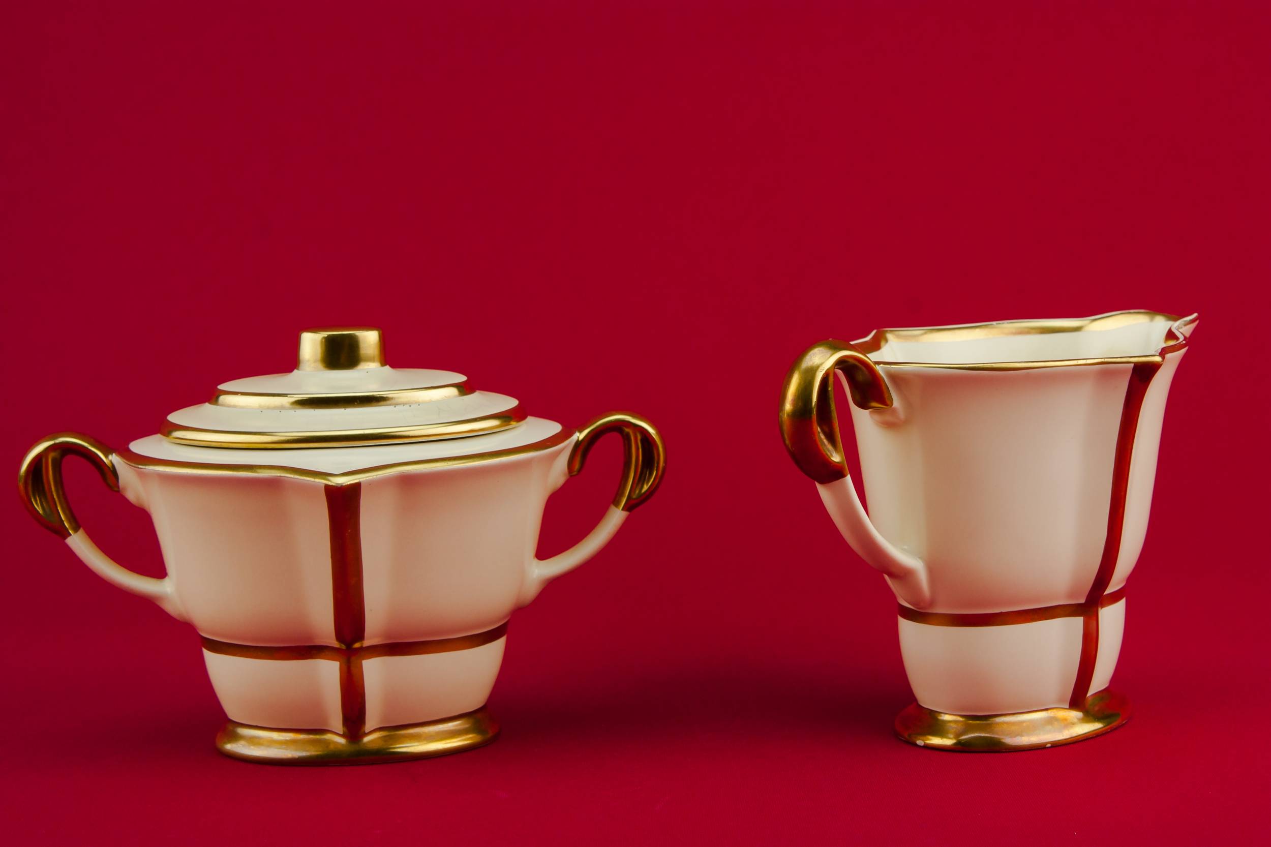 Milk and Sugar — Art Deco milk and sugar set 1