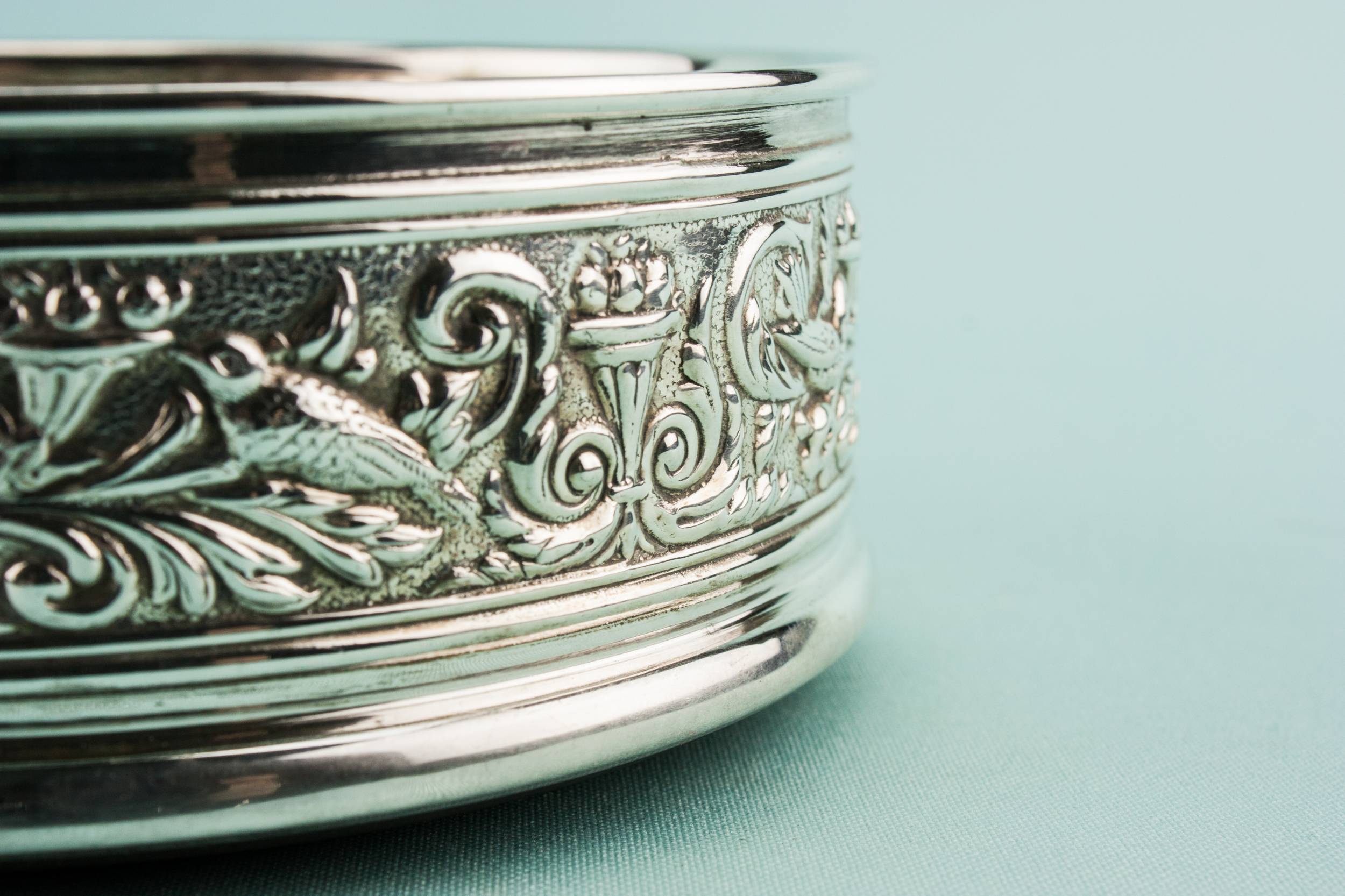 Retro Beautiful Sterling — Sterling silver coaster 2