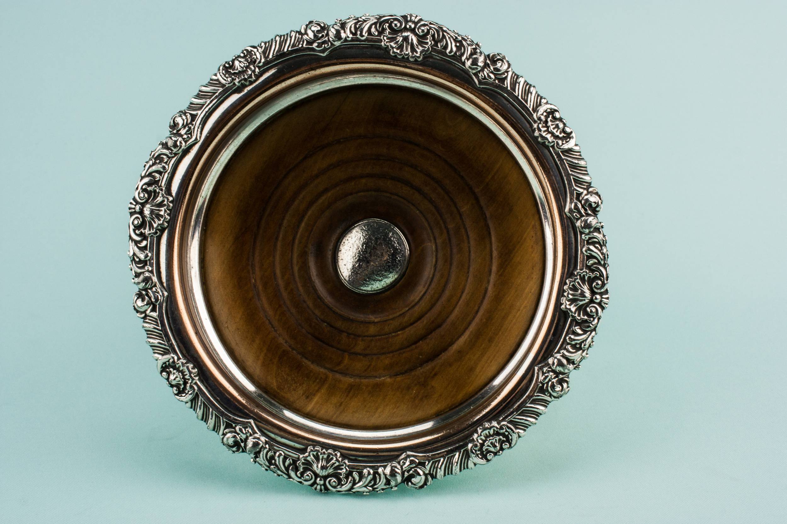 Silver Plated Metal — Wine bottle coaster 1
