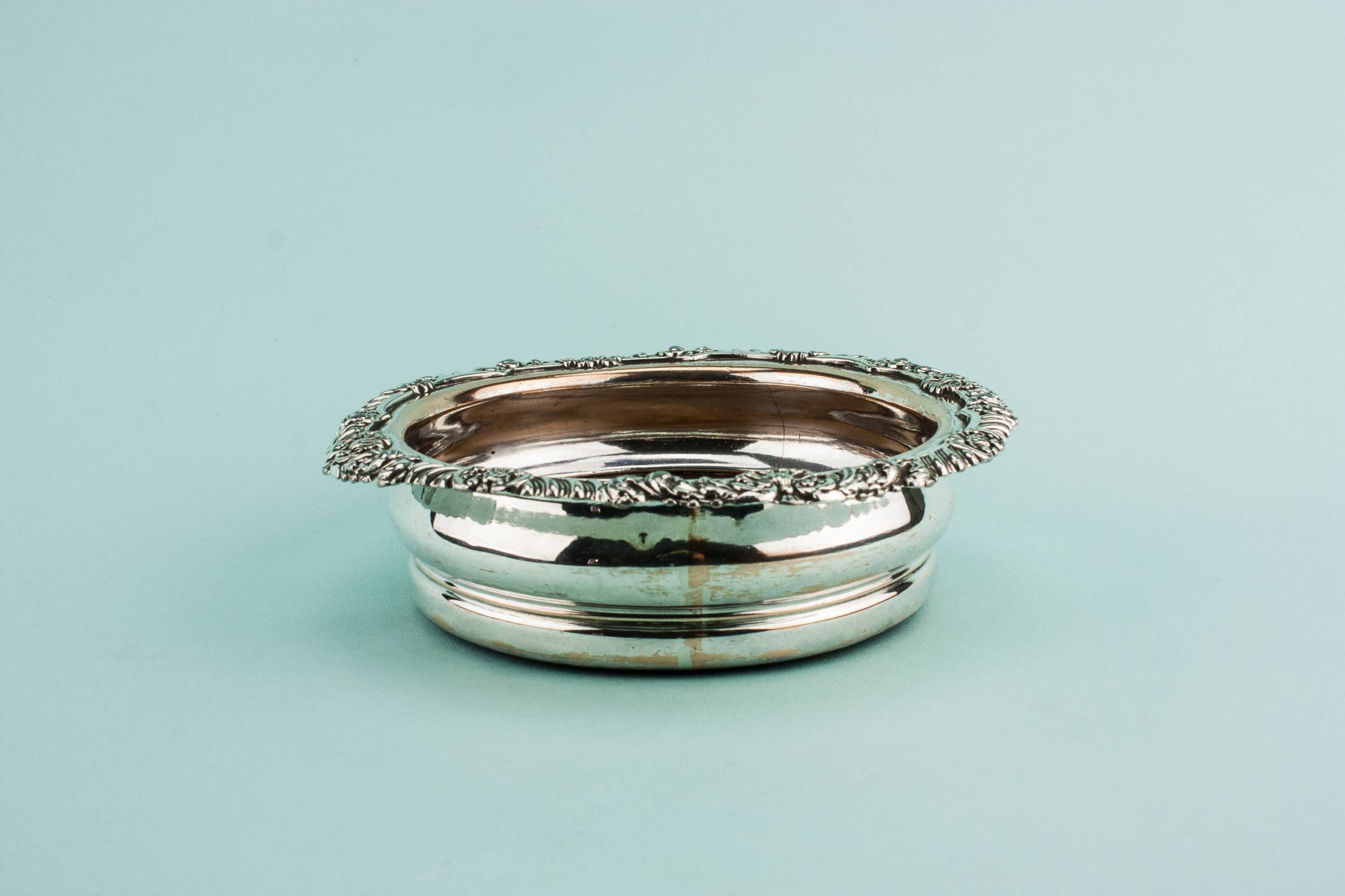 Antique Classical Silver — Large Victorian coaster