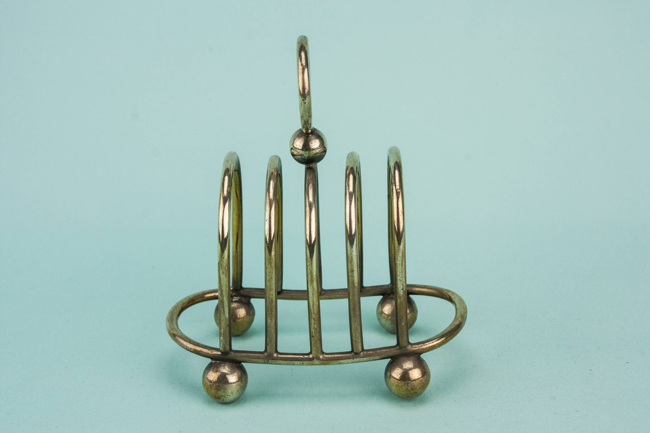 Small Antique Silver — Arts & Crafts toast rack