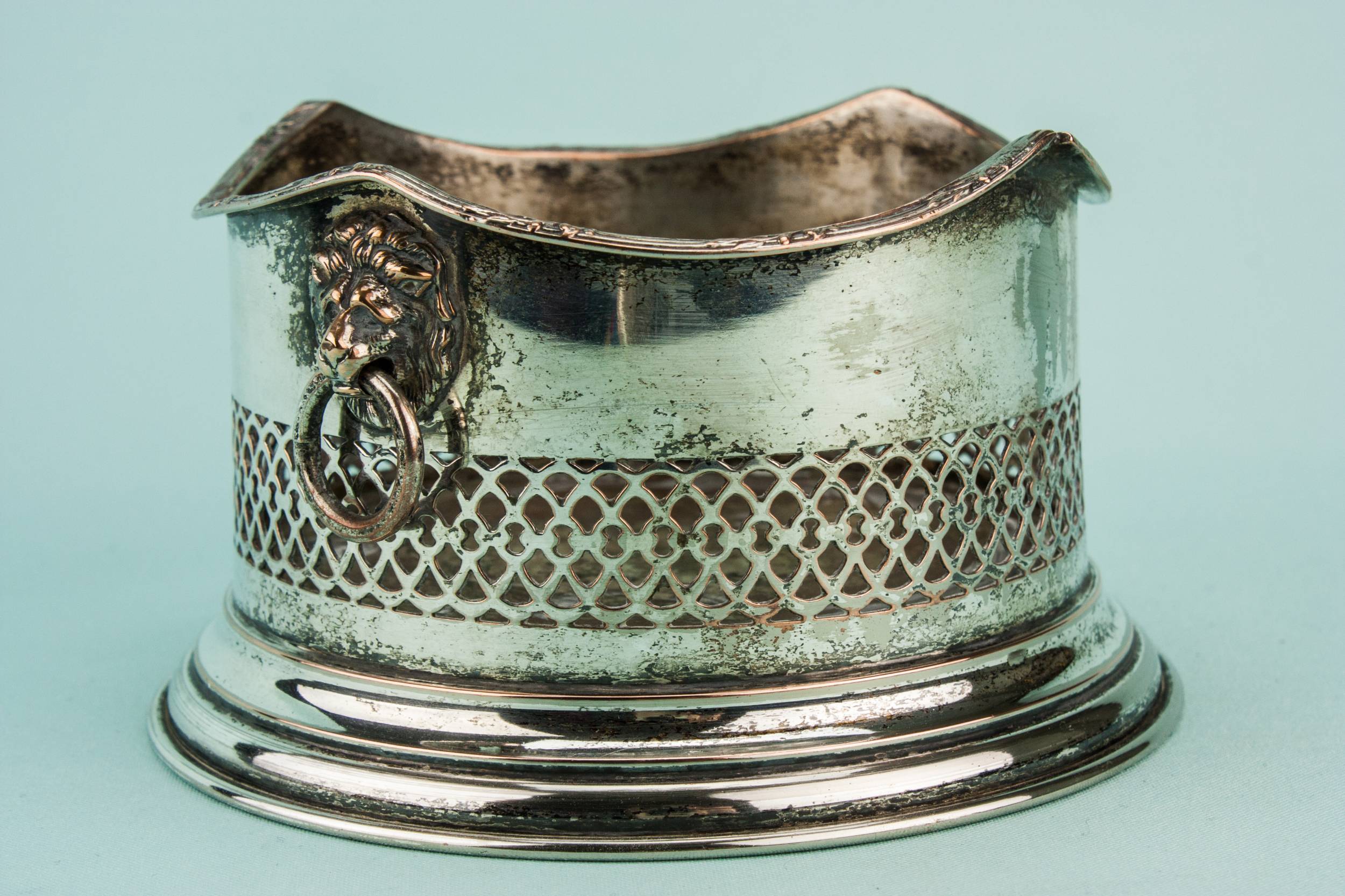 Antique Edwardian COASTER — Wine bottle coaster 1