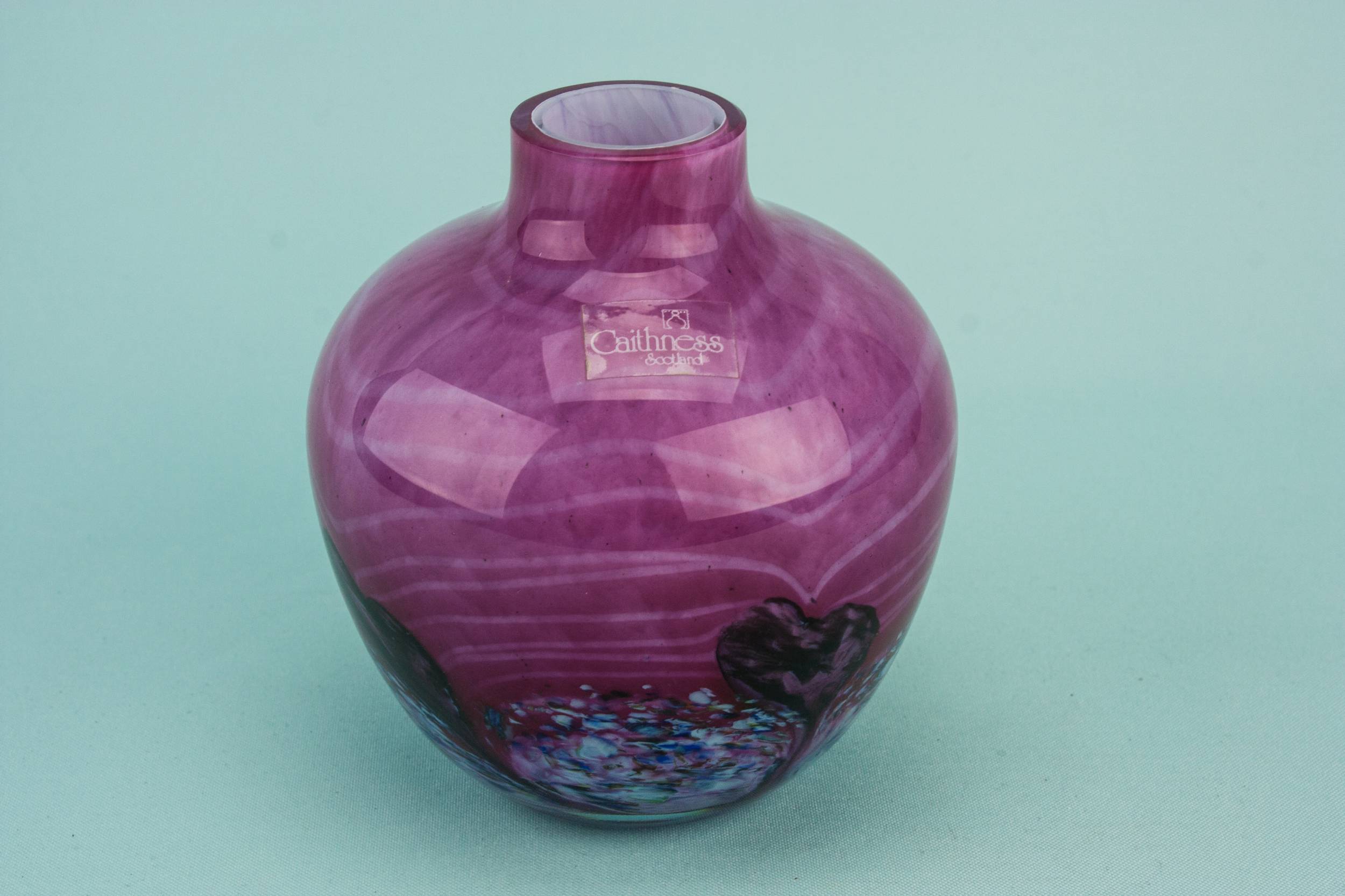 Elegant Modernist Glass — Caithness glass vase