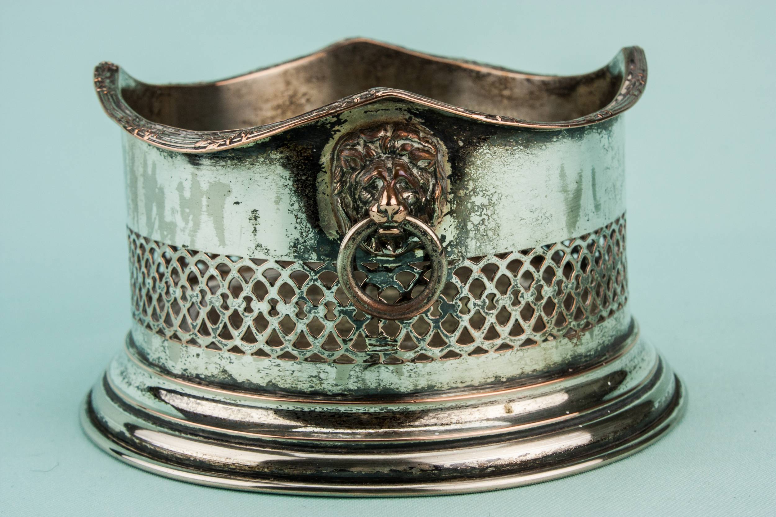 Antique Edwardian COASTER — Wine bottle coaster 2