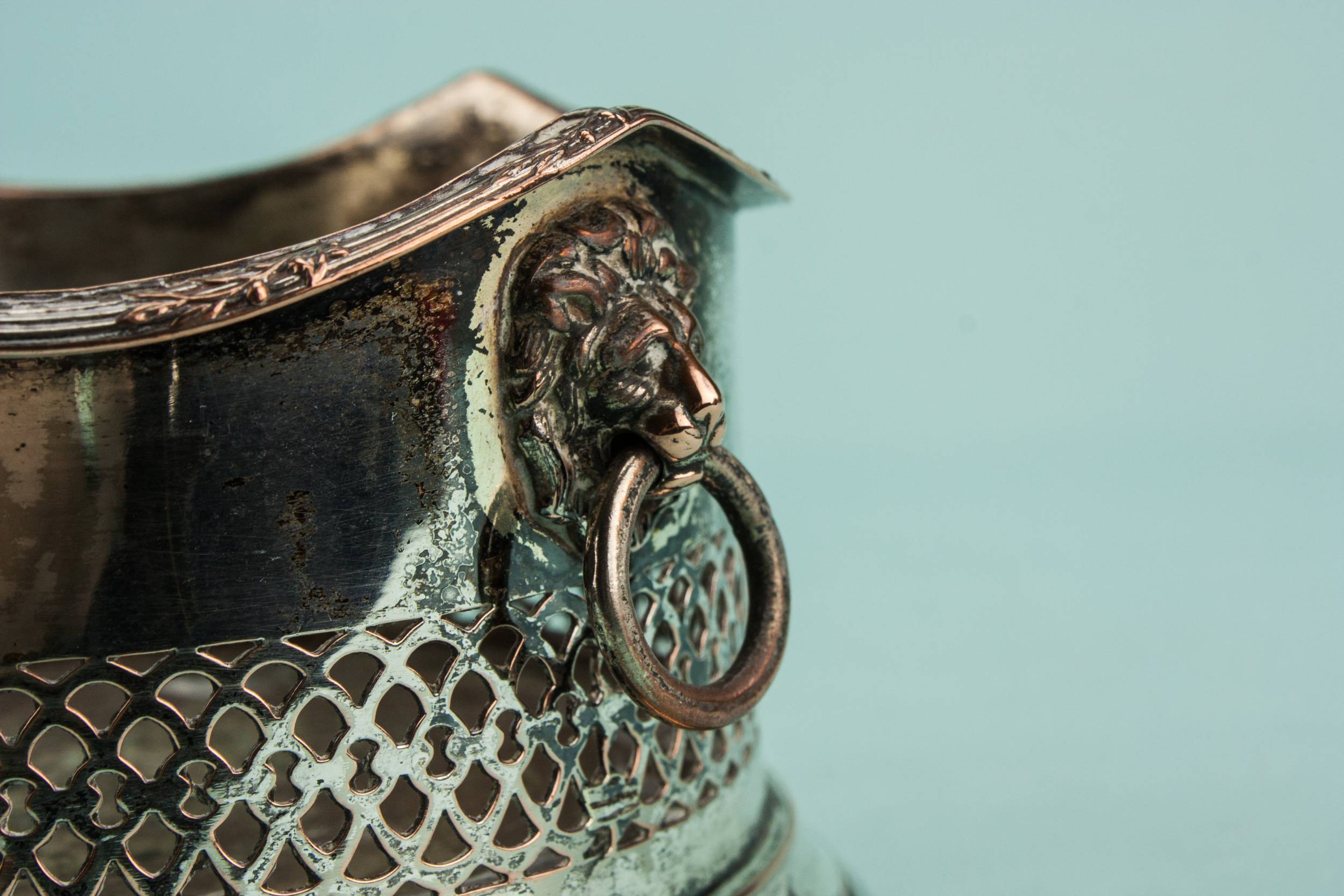 Antique Edwardian COASTER — Wine bottle coaster 3