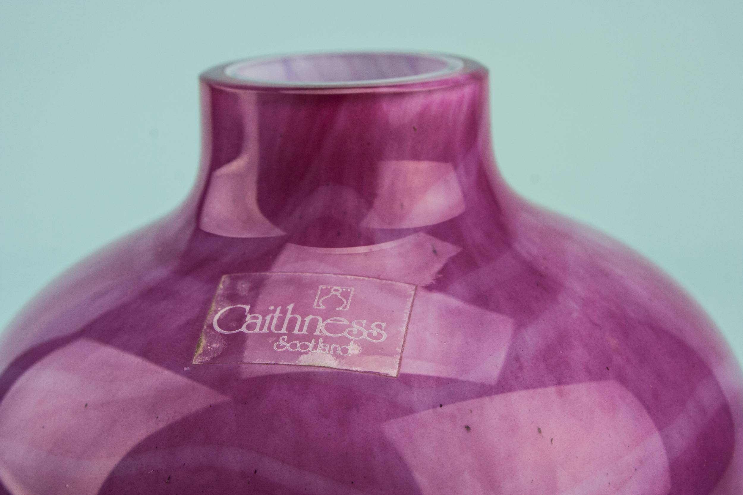 Elegant Modernist Glass — Caithness glass vase 5