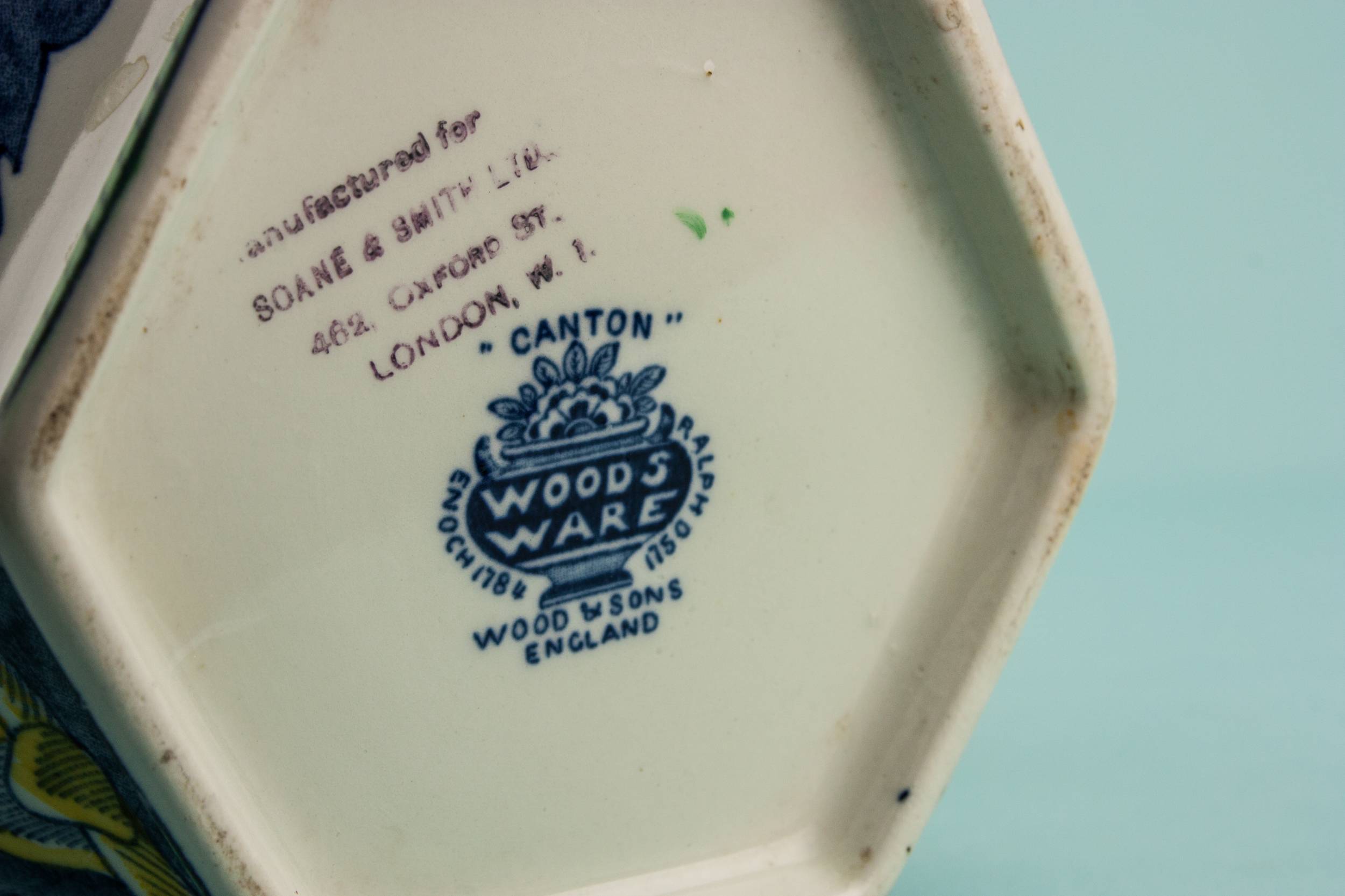 Vintage Blue Milk — Art Deco water jug 4