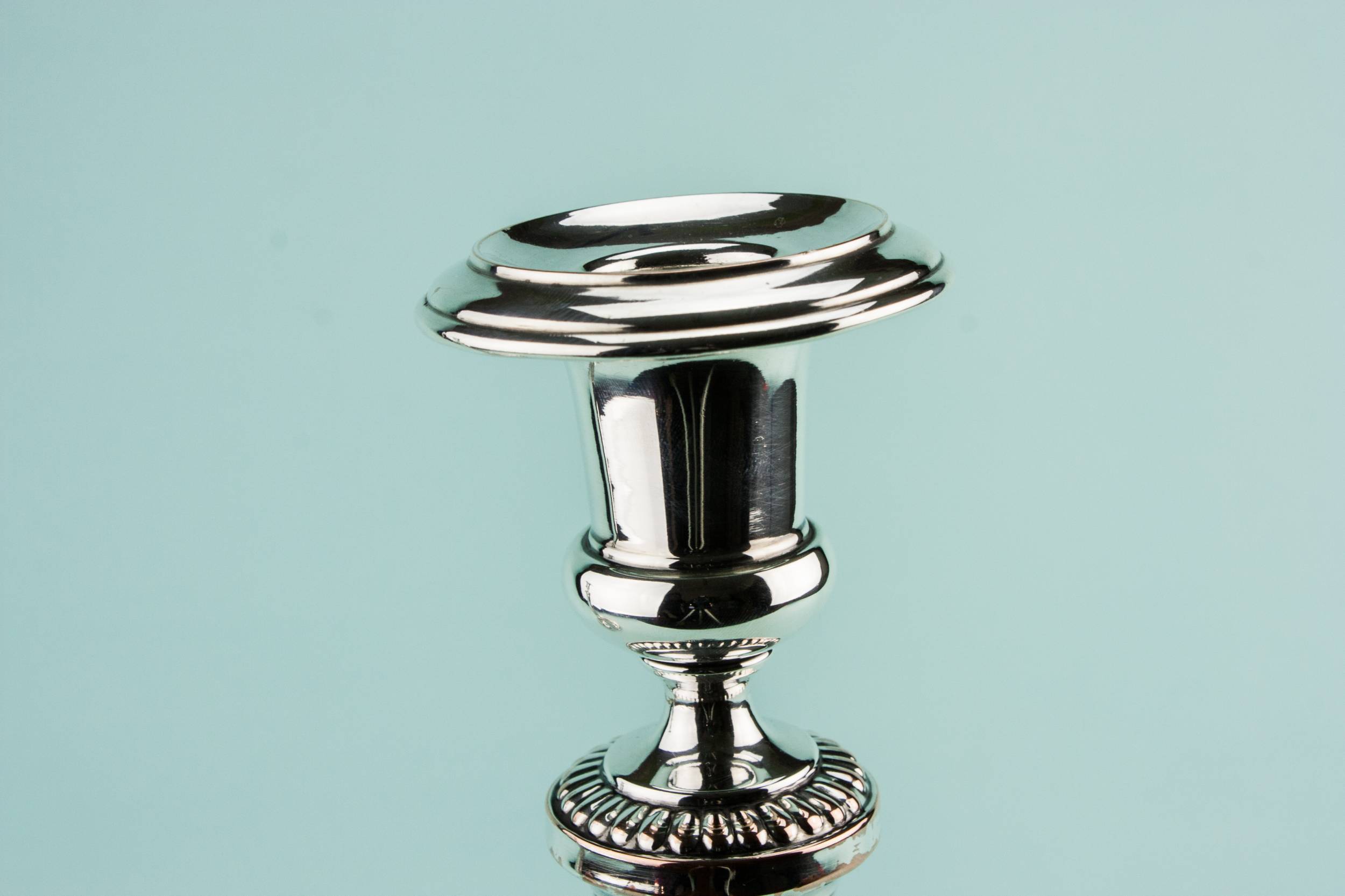 Rustic Neo-Classical CANDLESTICKS — 2 tall candlesticks 1