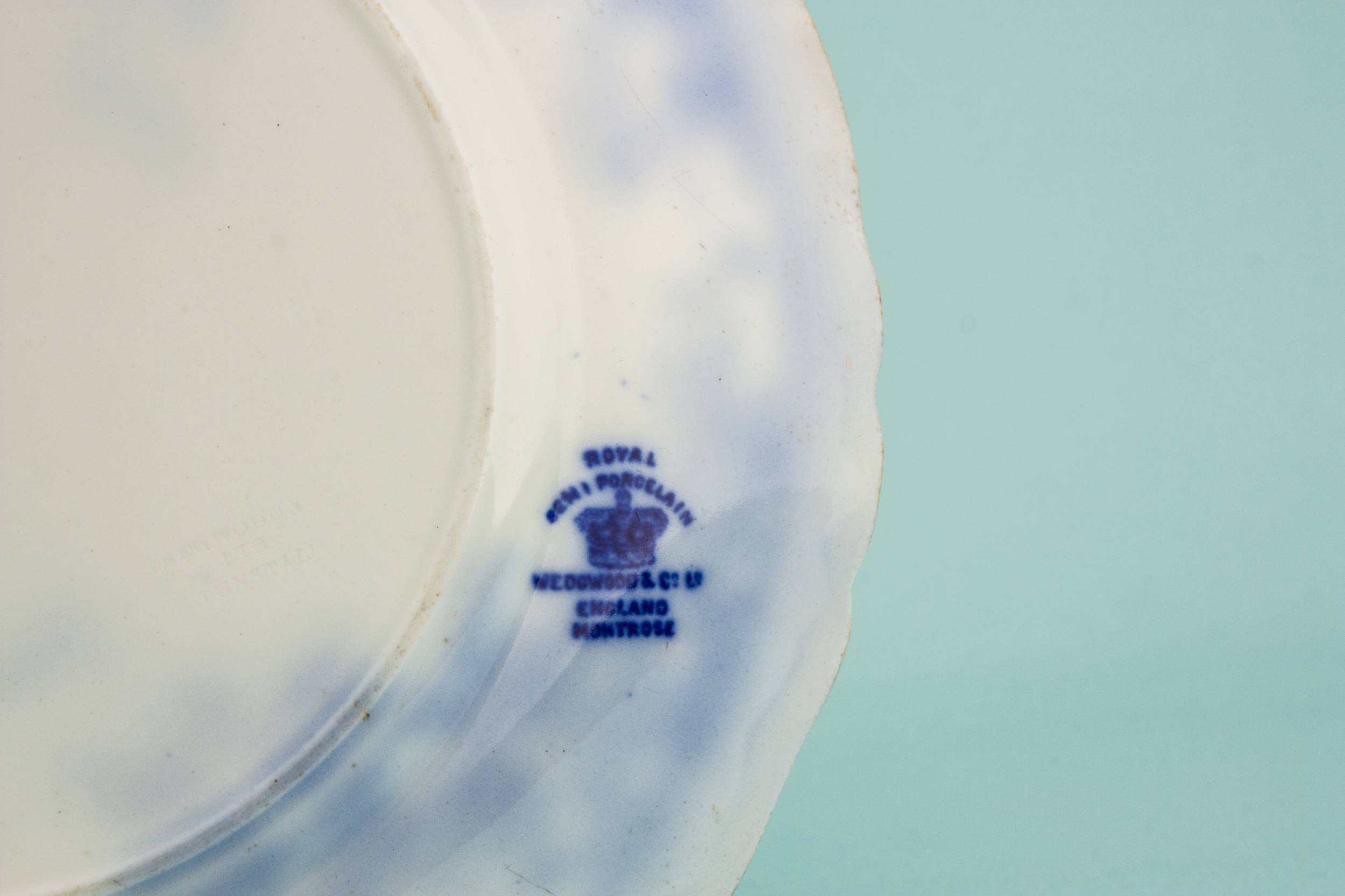 Blue And White — Serving dish in flow blue 2