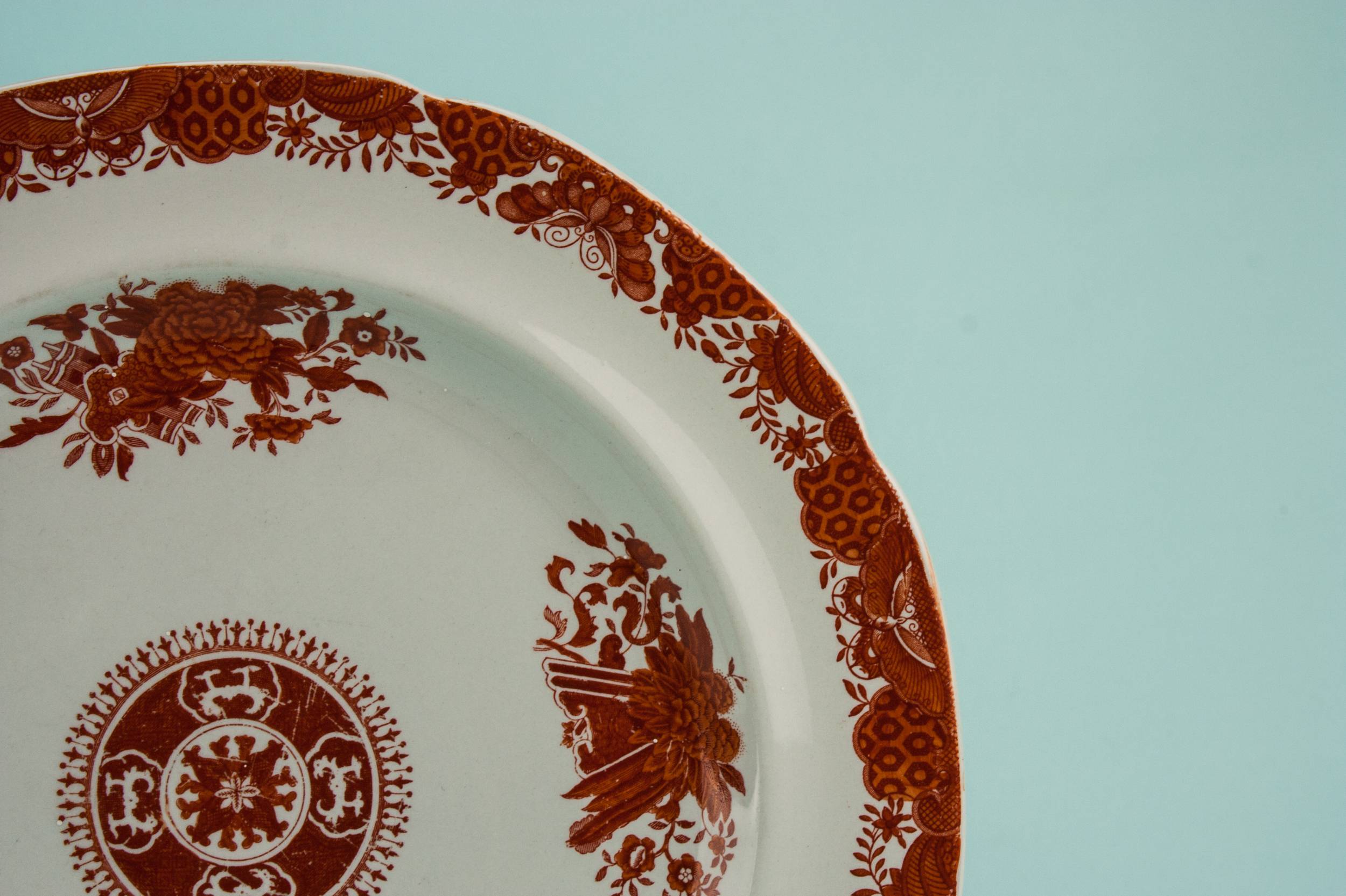 Pottery Aesthetic Movement — Copeland pottery serving dish 1