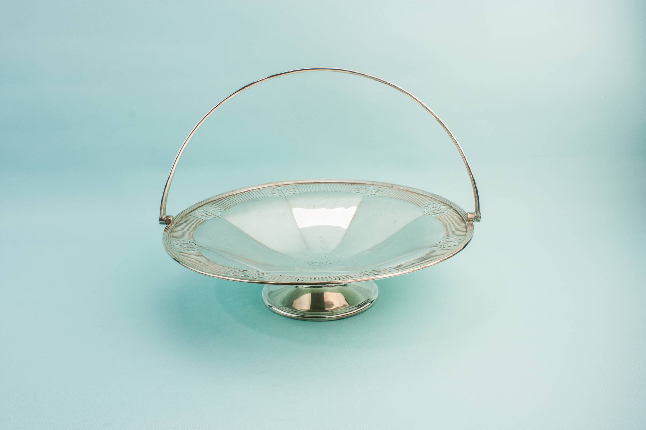 Spectacular Neo-Classical Pierced — Mappin and Webb serving bowl