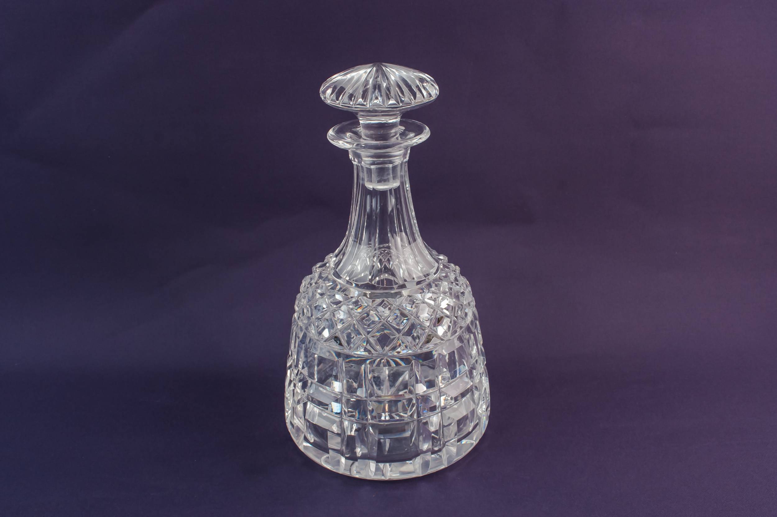 Cut Glass Crystal — Cut glass whisky decanter