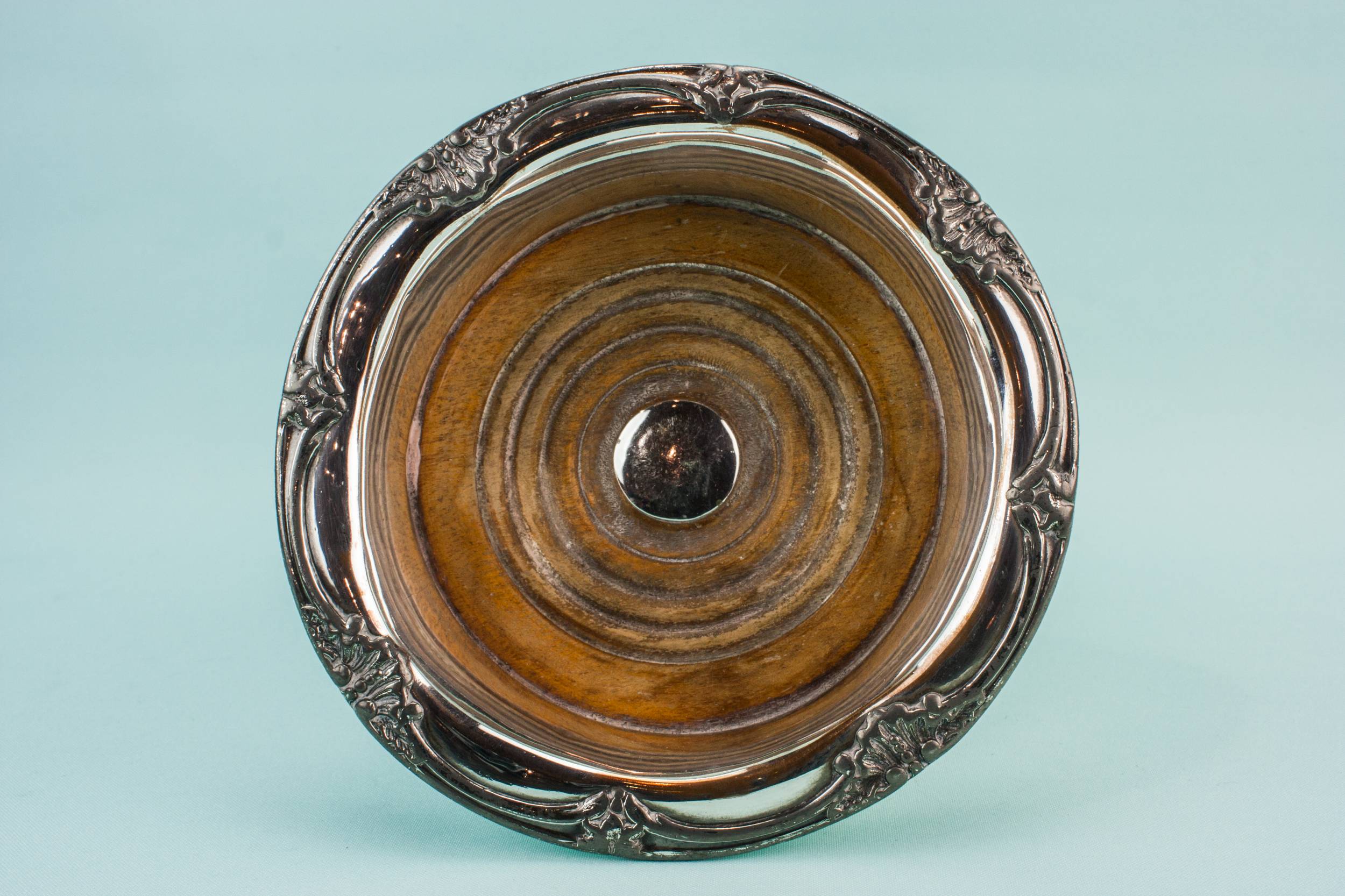 Opulent Antique Silver — Large Art Nouveau coaster 1