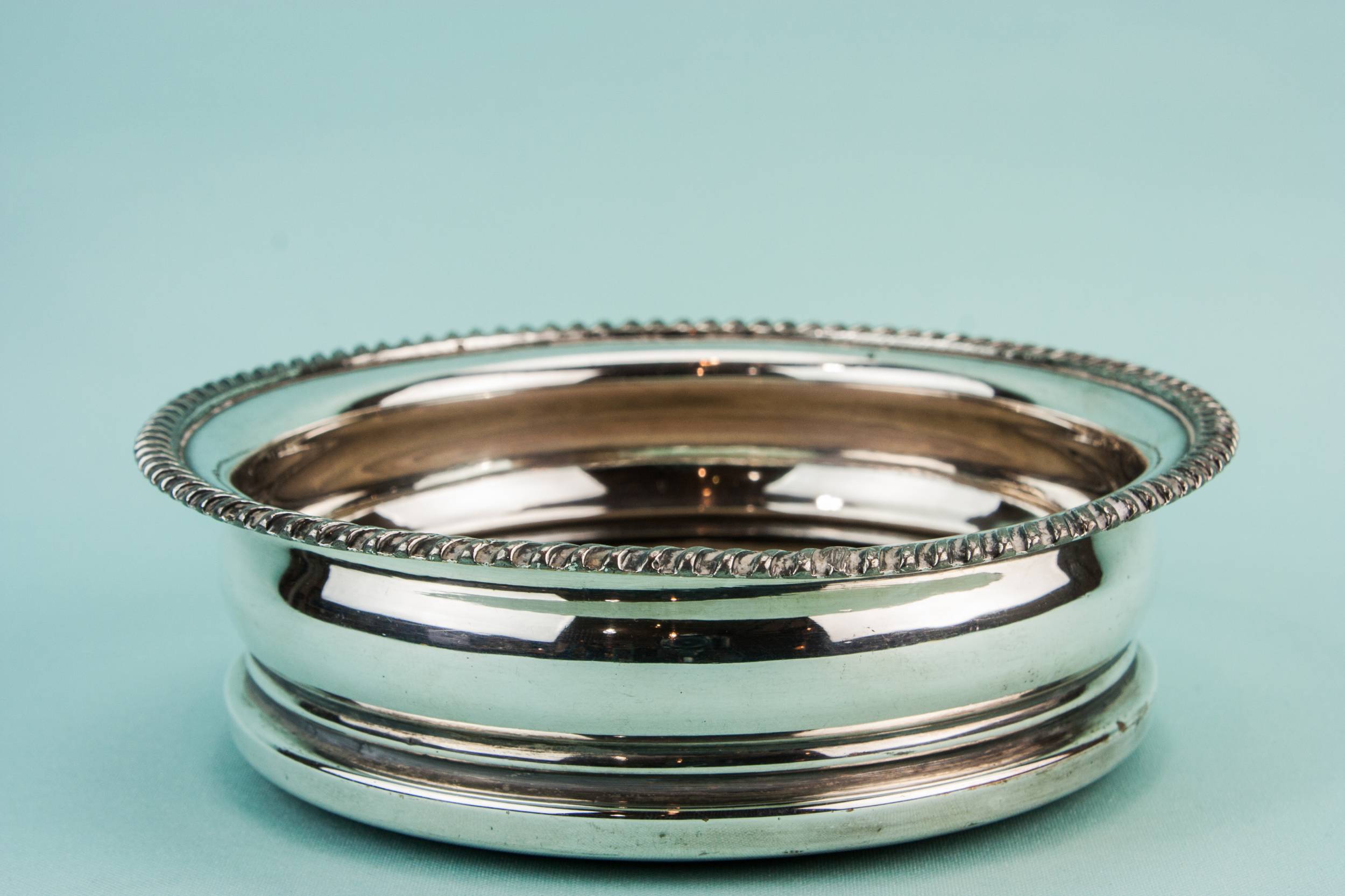 Antique Victorian Silver — Medium bottle coaster 1