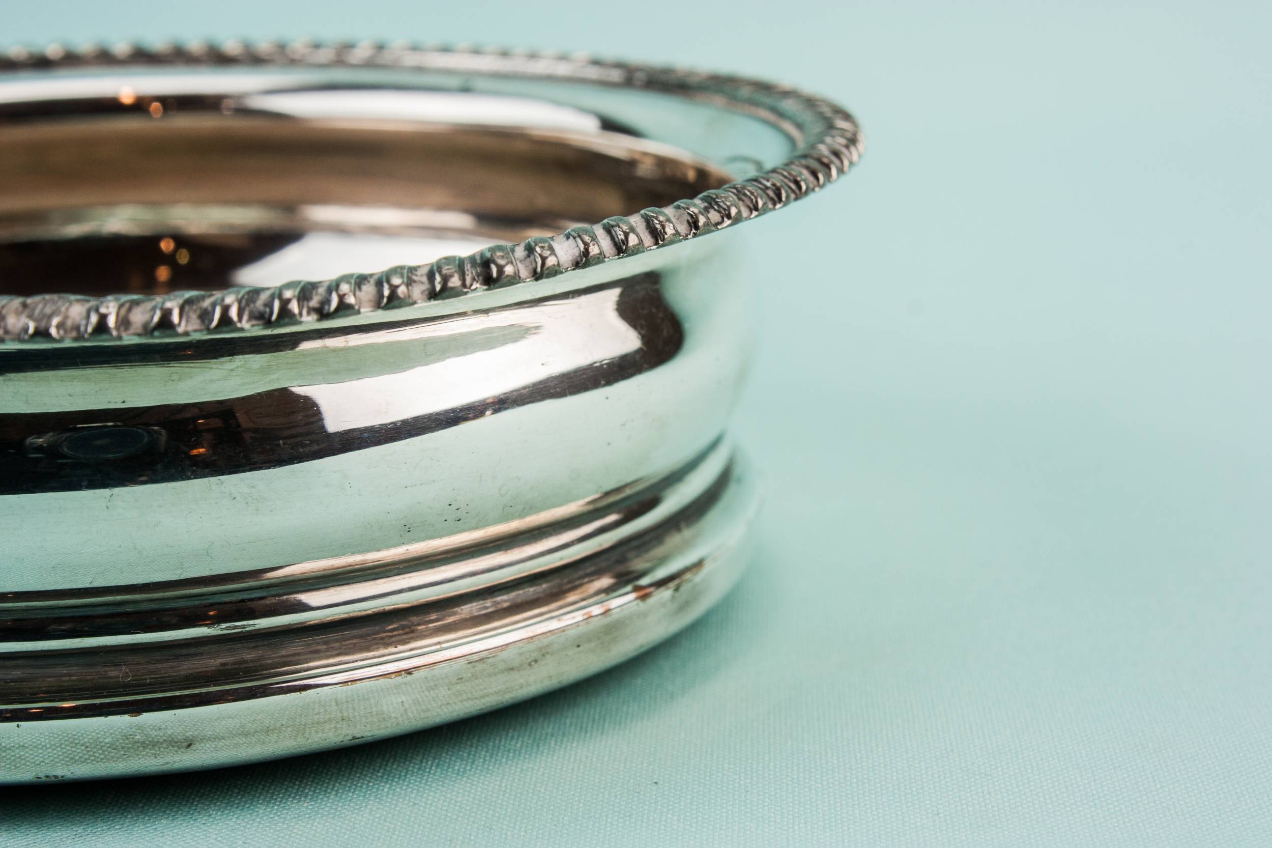 Antique Victorian Silver — Medium bottle coaster 2