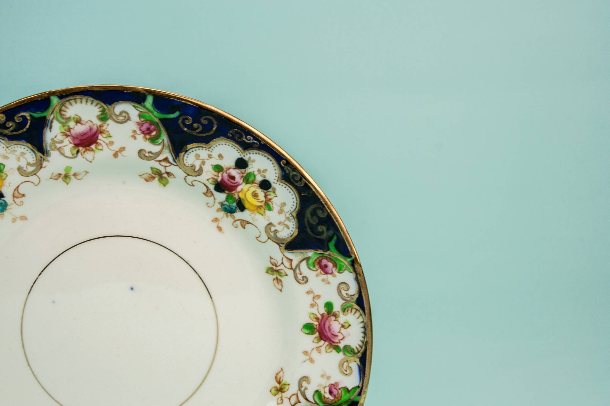 Persons Blue Elegant — Bone china tea set for six 2