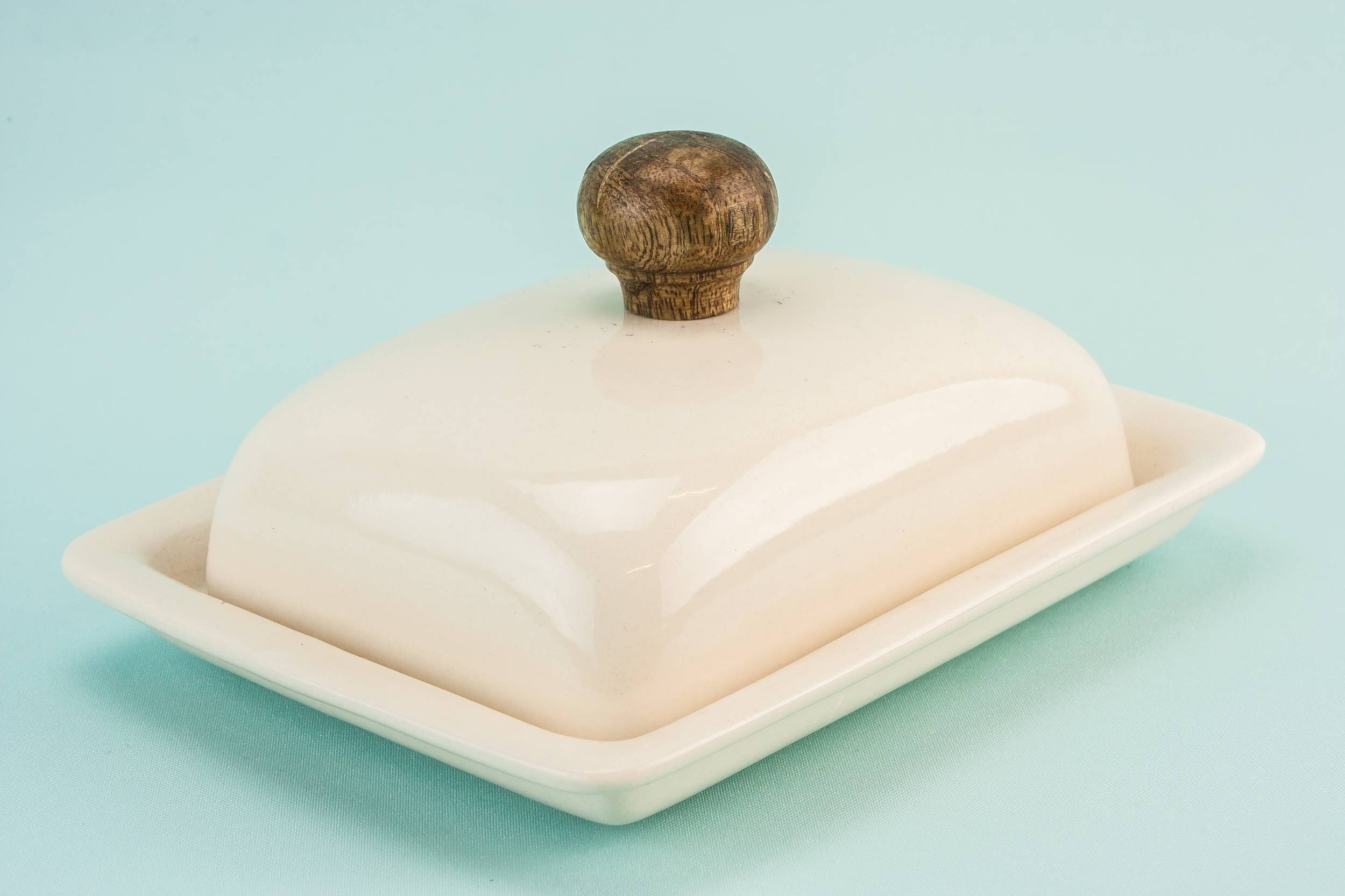 Elegant Modernist Gift — Modernist pottery butter dish 1