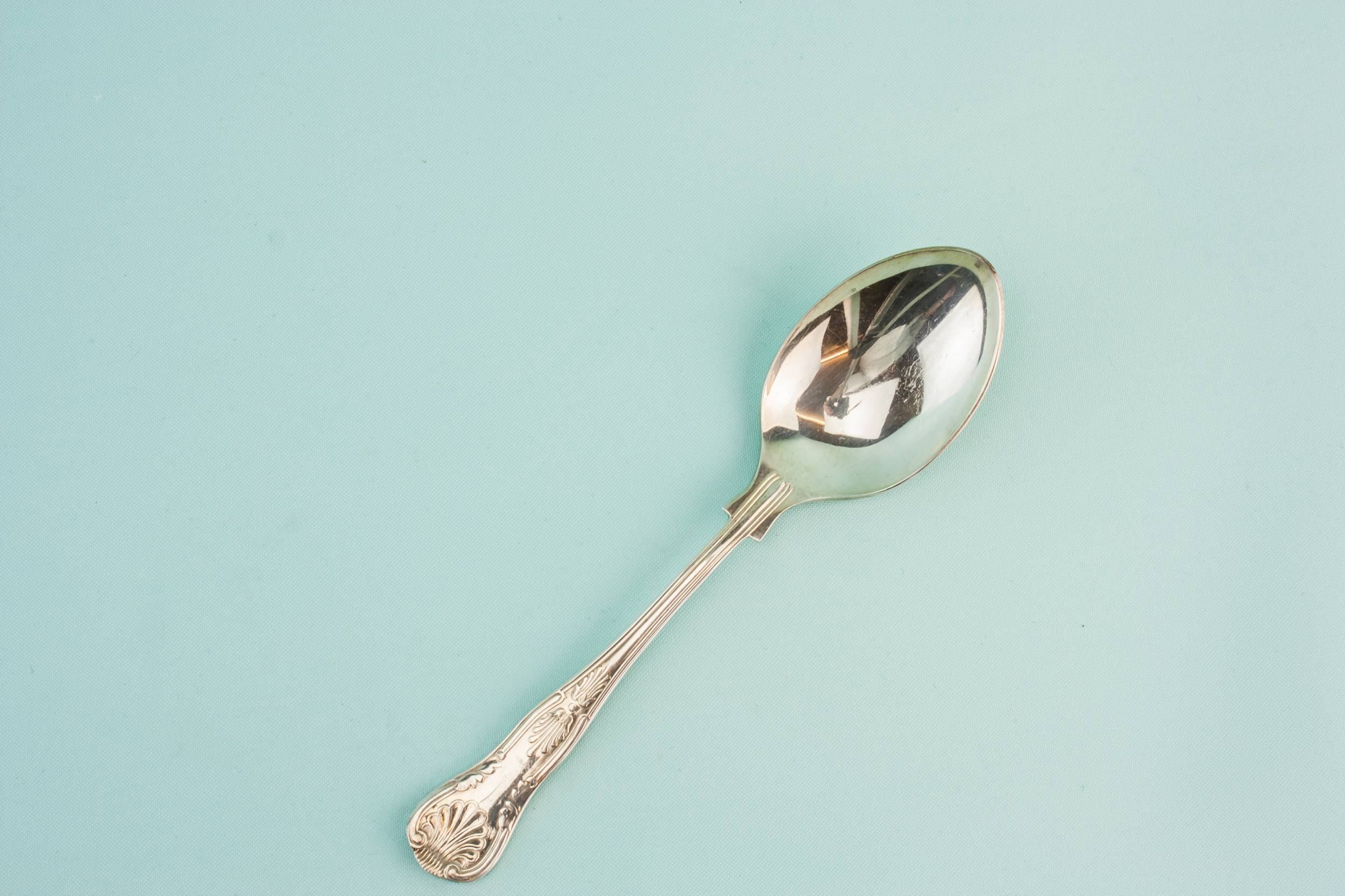 Vintage Silver Plated — 4 Neo-Classical spoons