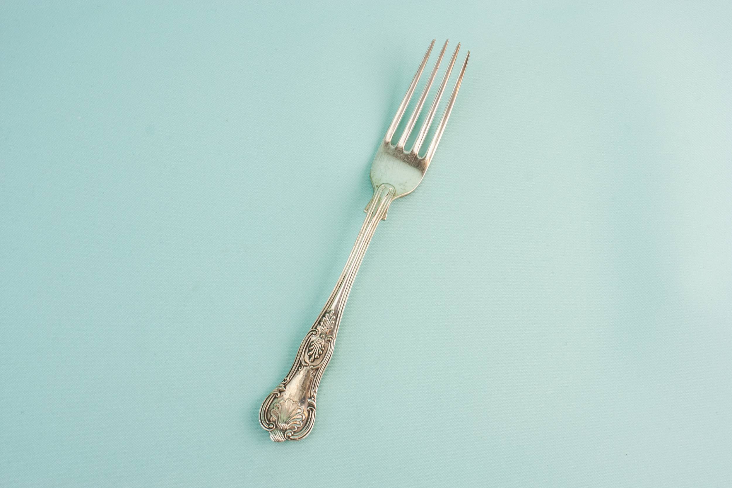 Vintage Silver Plated — 3 Neo-Classical dinner forks