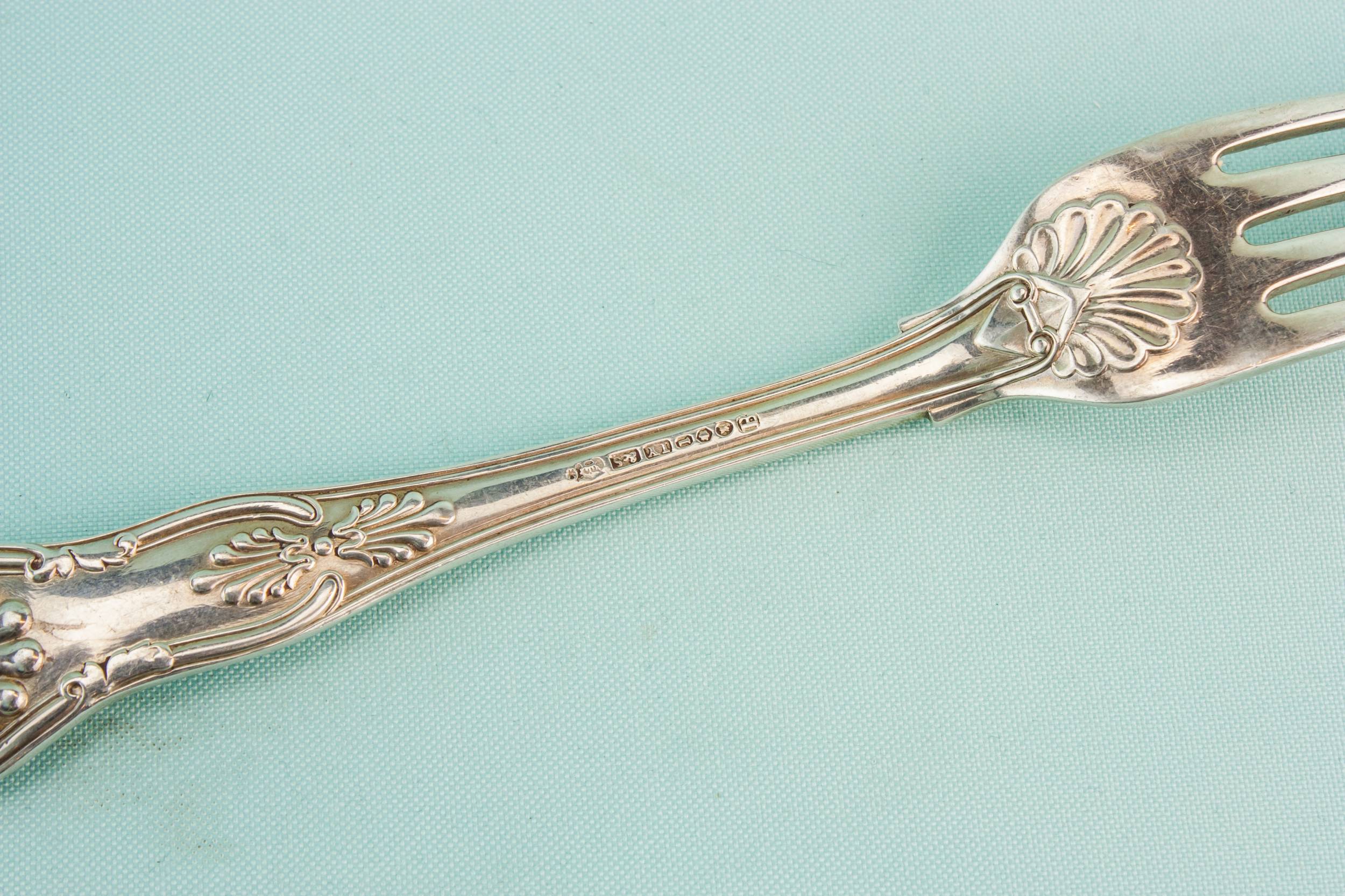 Silver Plated Antique — 6 medium dinner forks 3