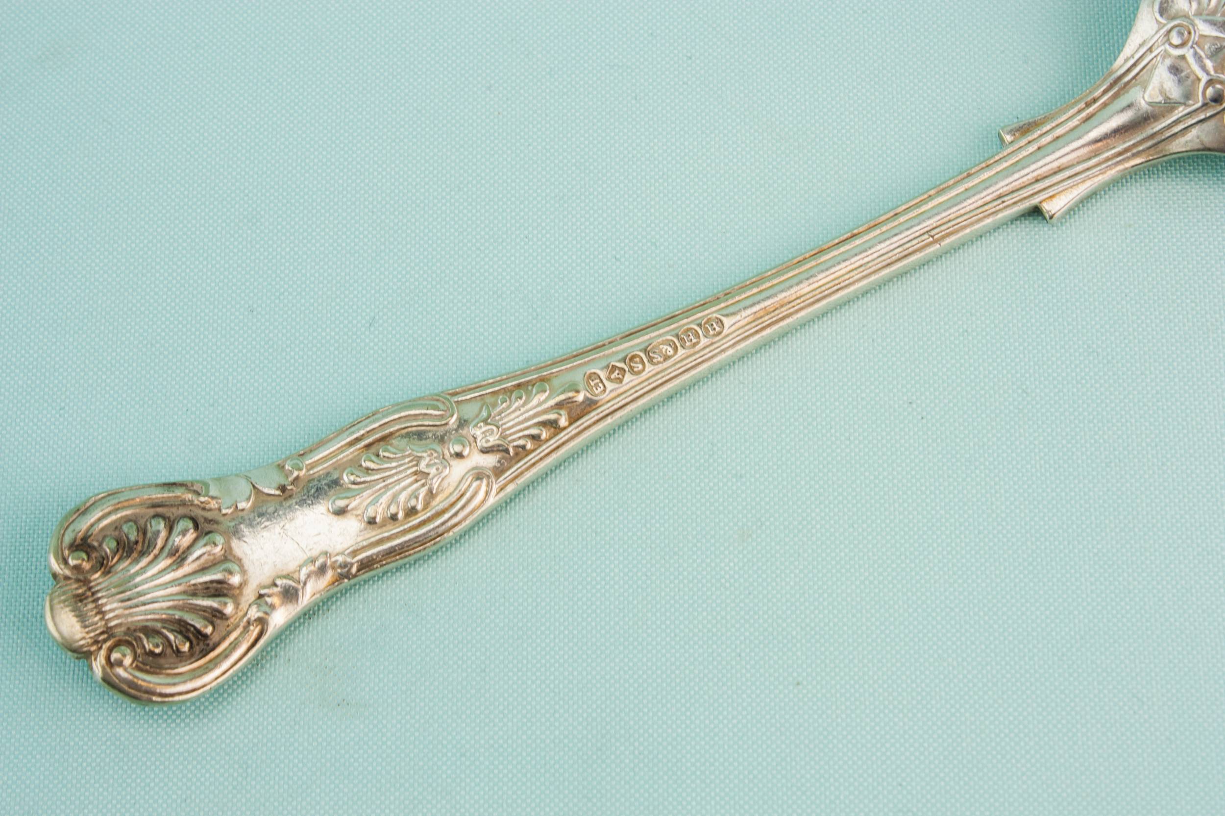 Vintage Attractive Silver — 3 large dessert spoons 3