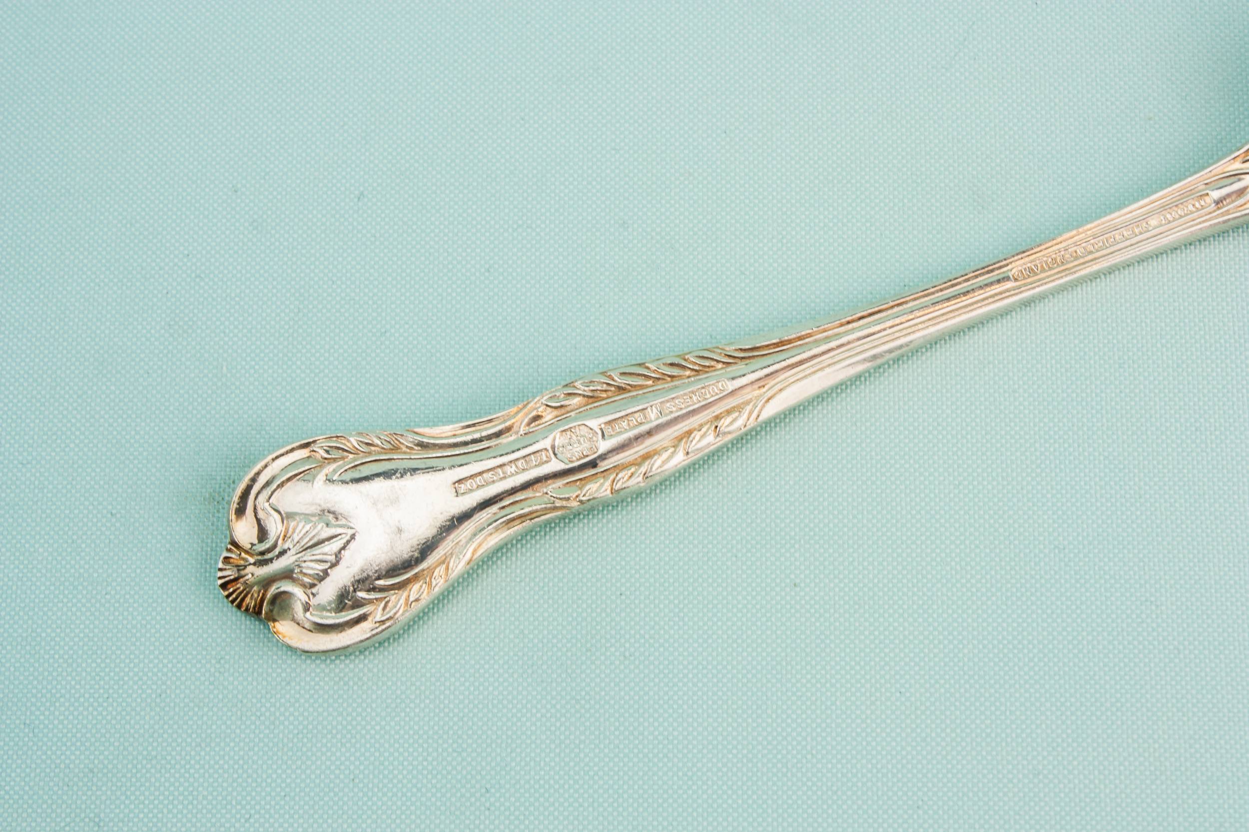 Vintage Silver Plated — 6 Neo-Classical dinner forks 3
