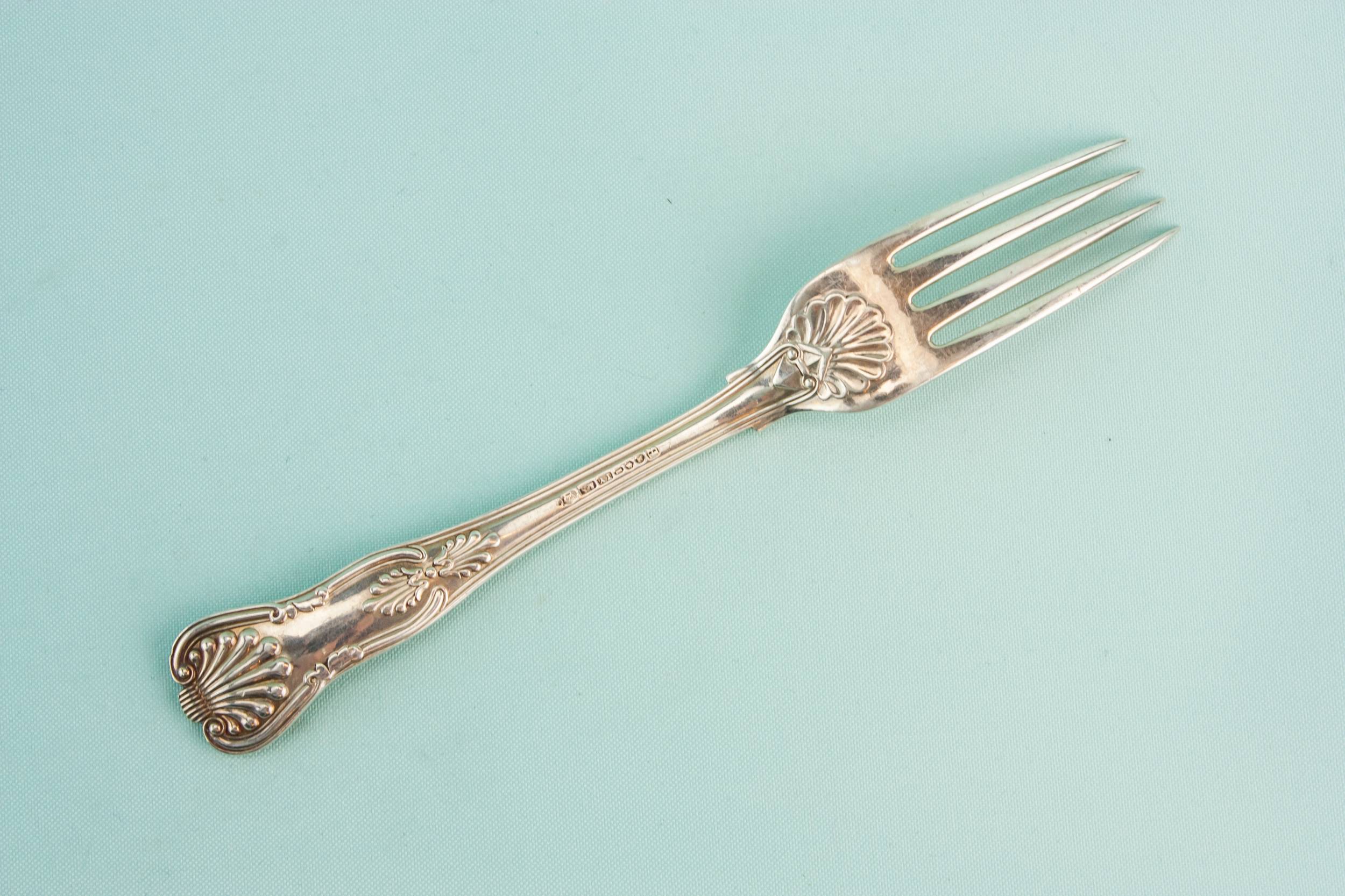 Silver Plated Antique — 6 medium dinner forks 1