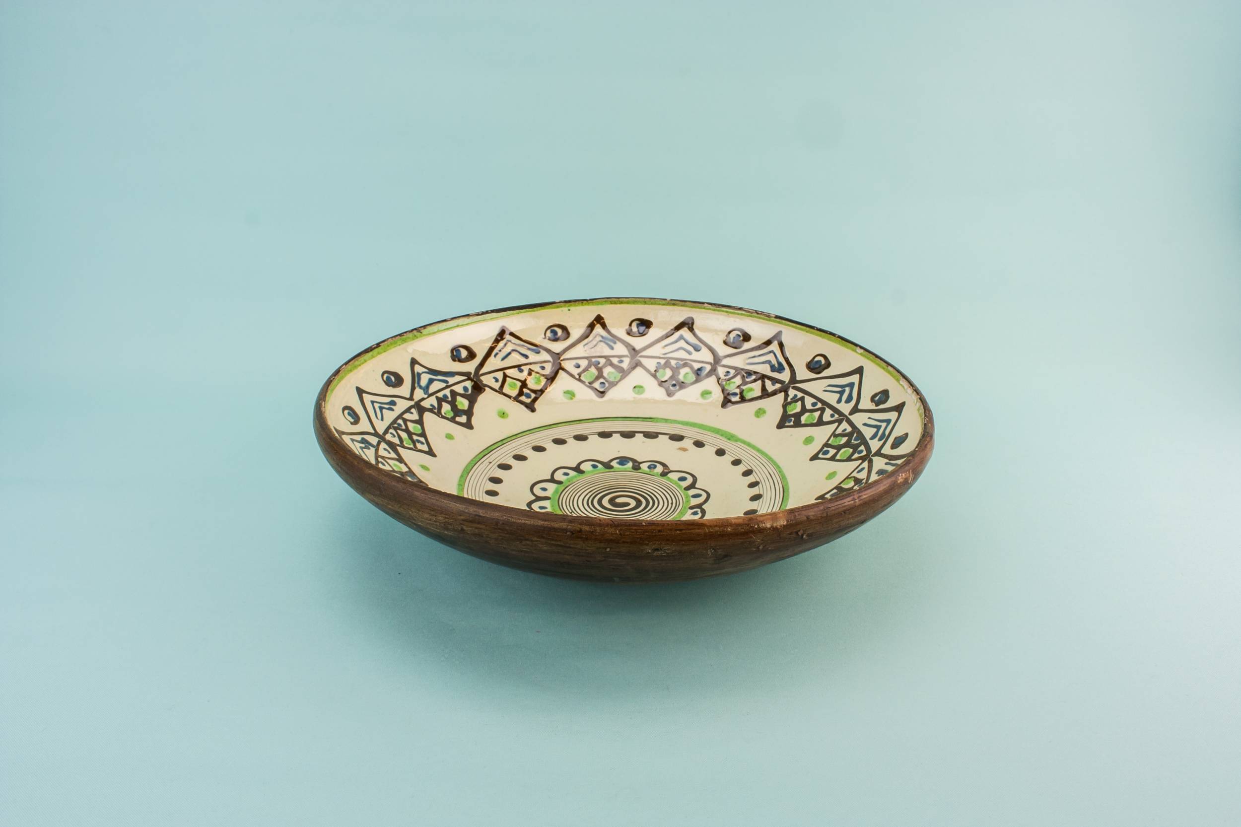 Spectacular Vintage Large — Modernist pottery bowl 1