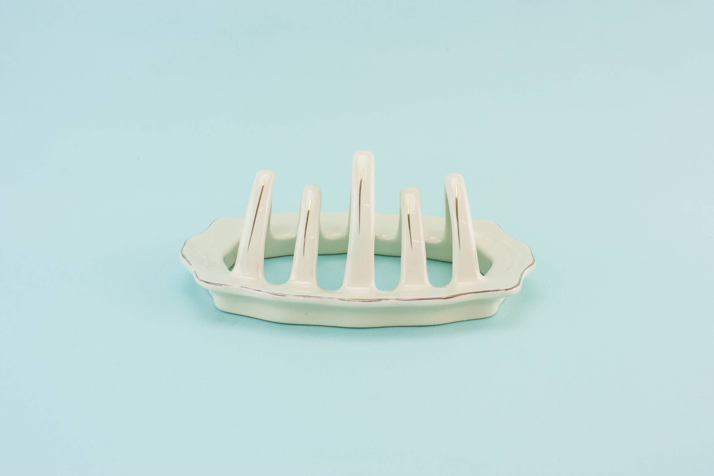Charming Mid-Century Modern — Bone china toast rack