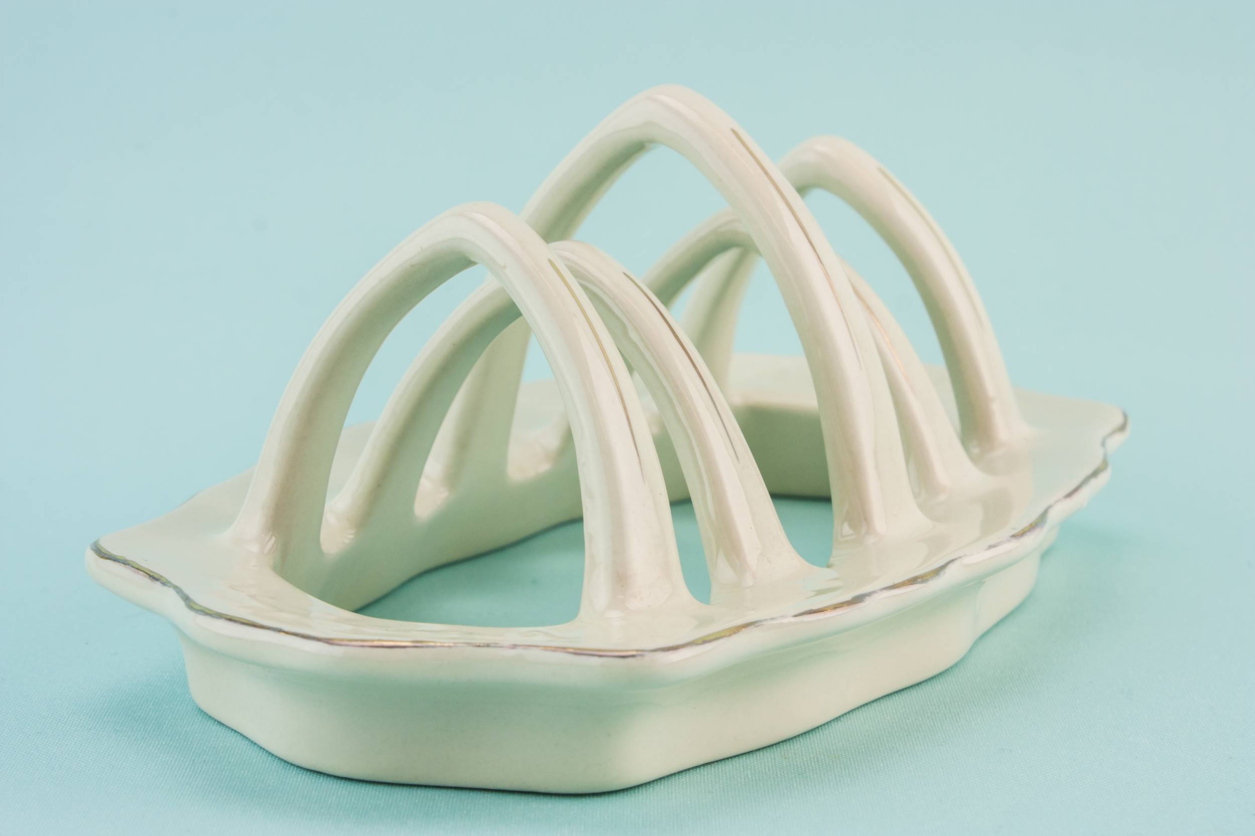 Charming Mid-Century Modern — Bone china toast rack 1