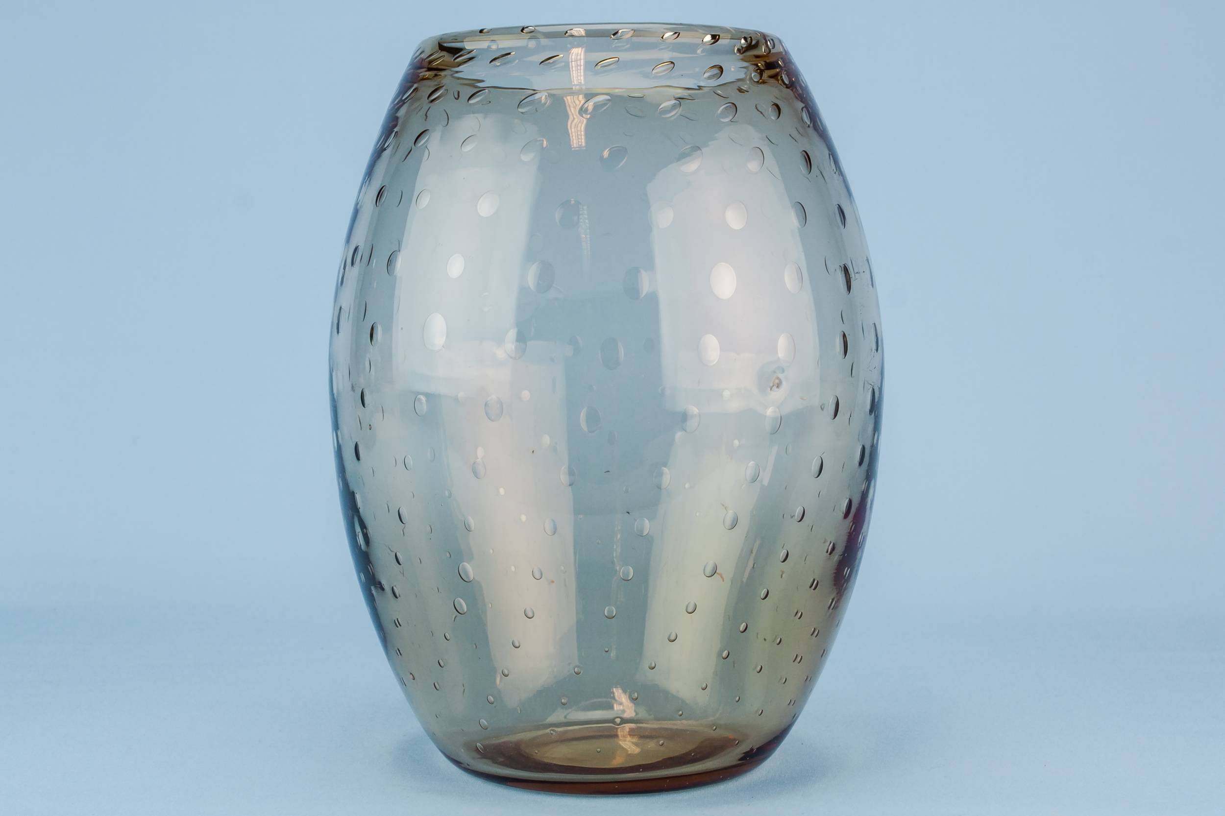 Medium Vintage VASE — Mid-Century Modern glass vase 1