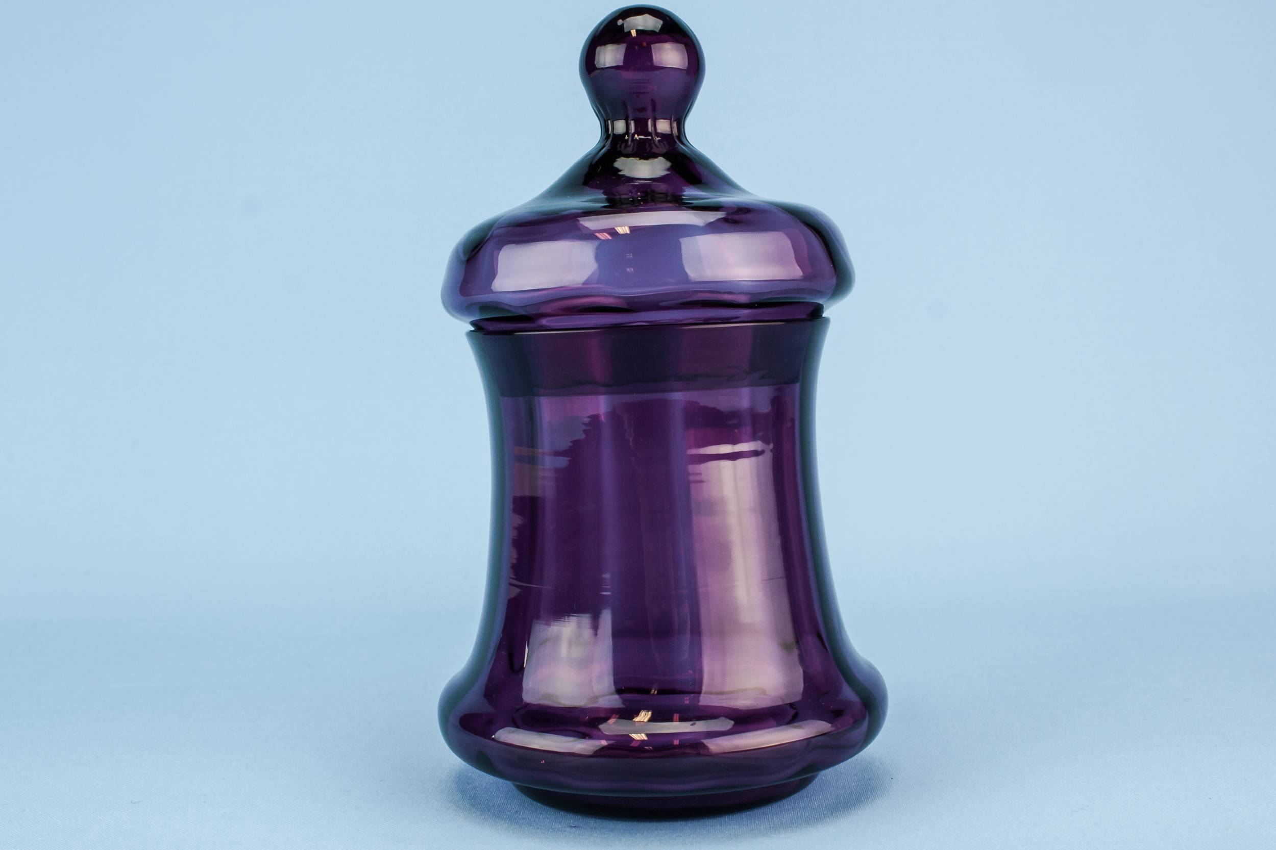 Vintage Modernist Medium — Purple glass jar 3