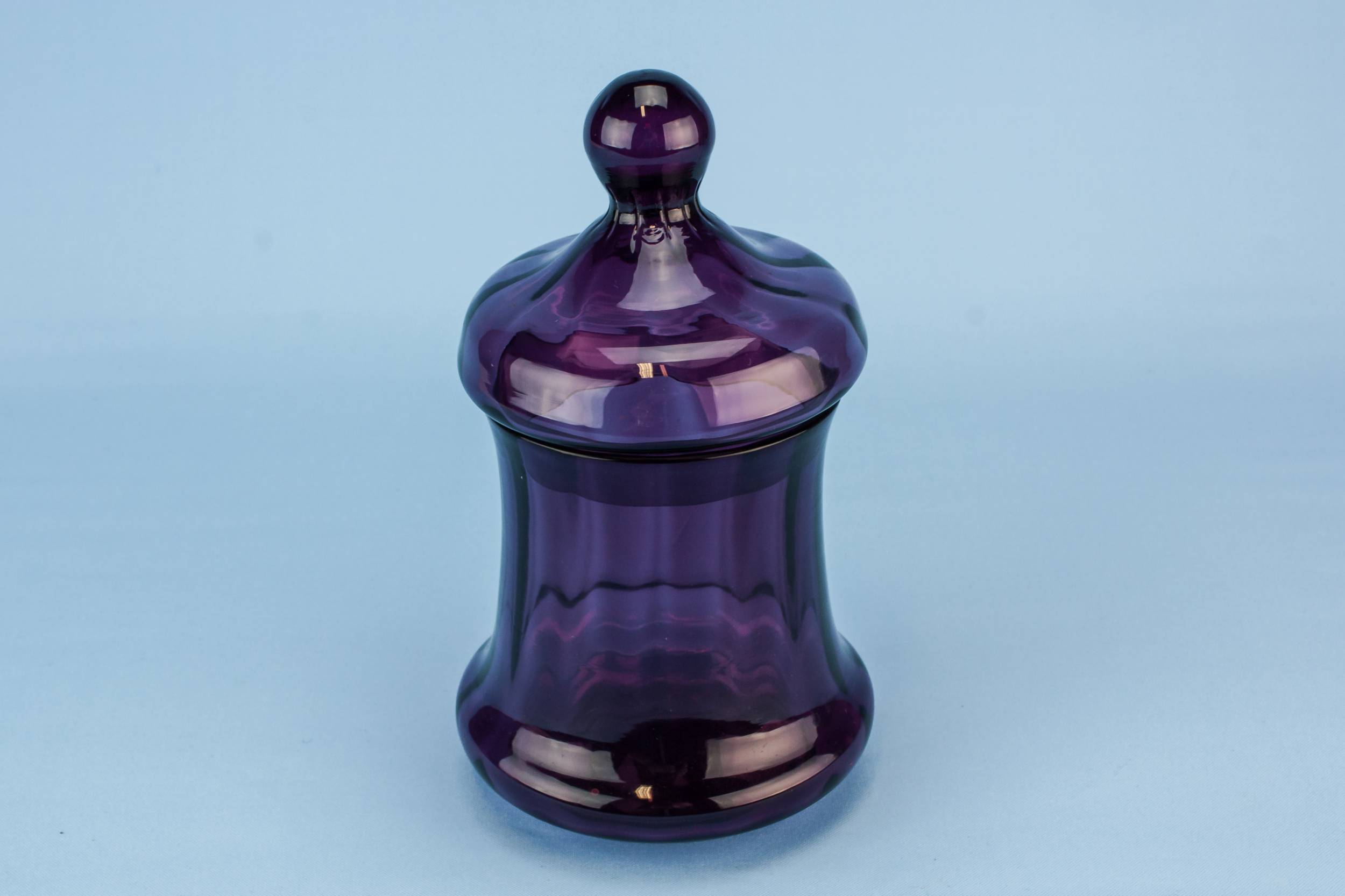 Vintage Modernist Medium — Purple glass jar