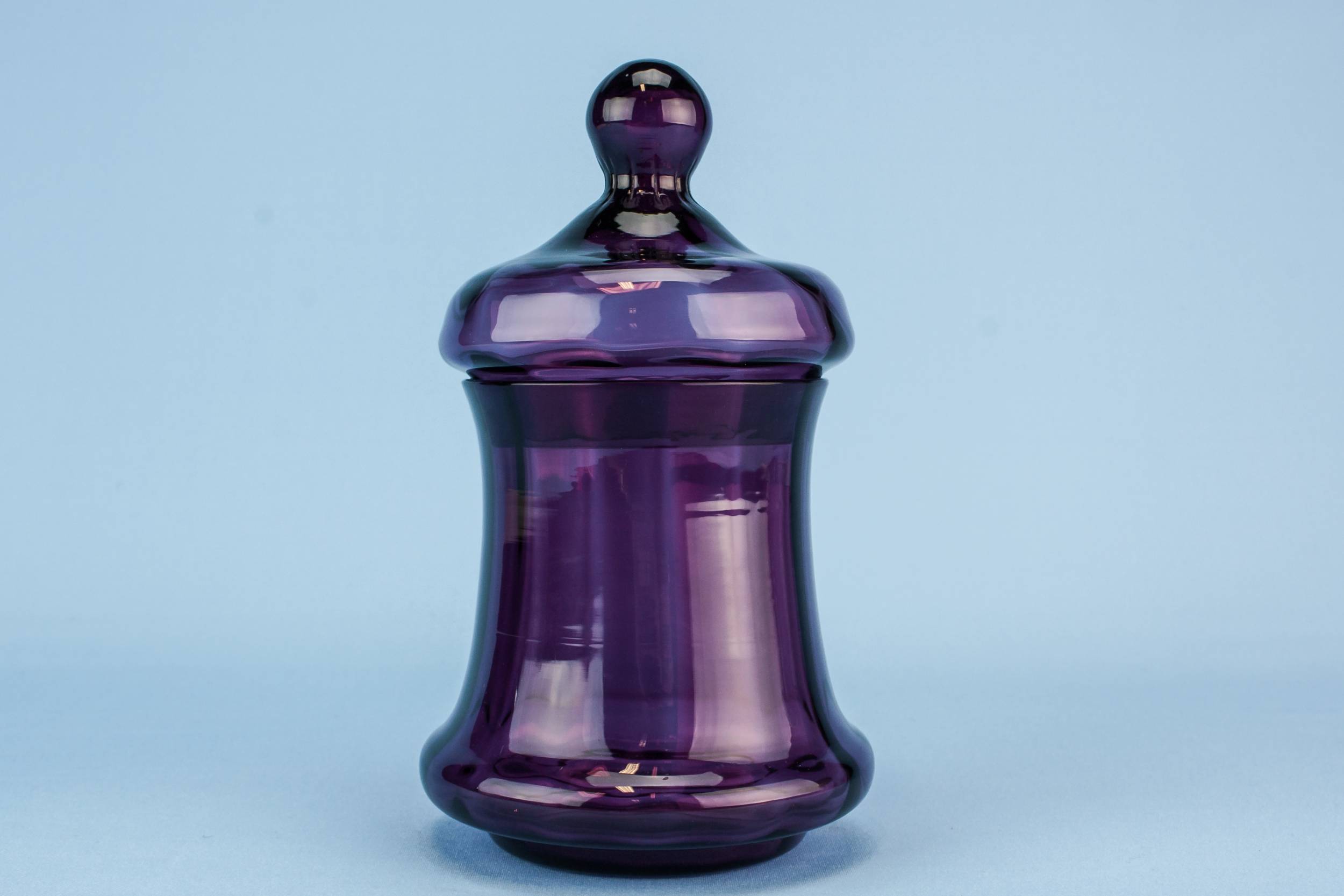 Vintage Modernist Medium — Purple glass jar 1