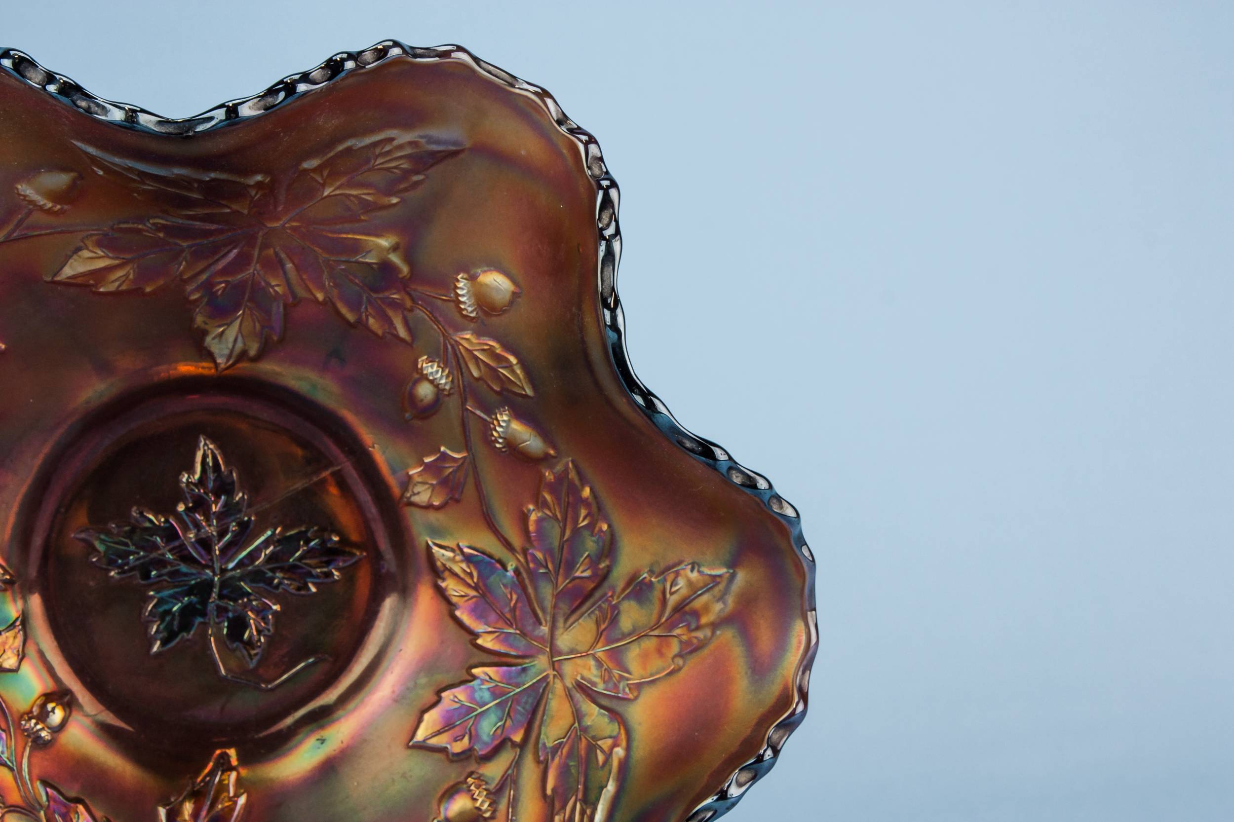 Elegant Carnival Glass — Carnival glass bowl 2