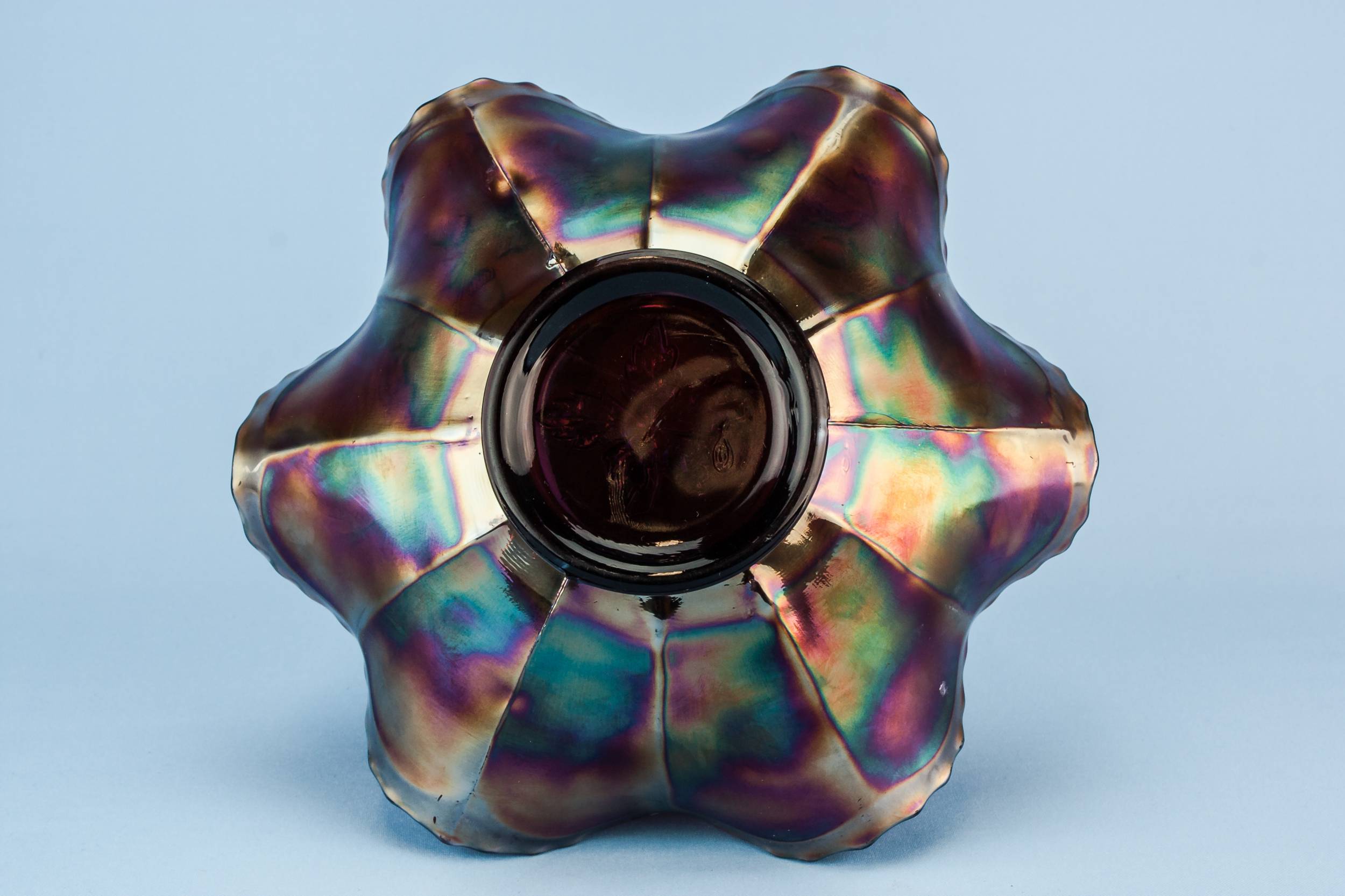 Elegant Carnival Glass — Carnival glass bowl 3