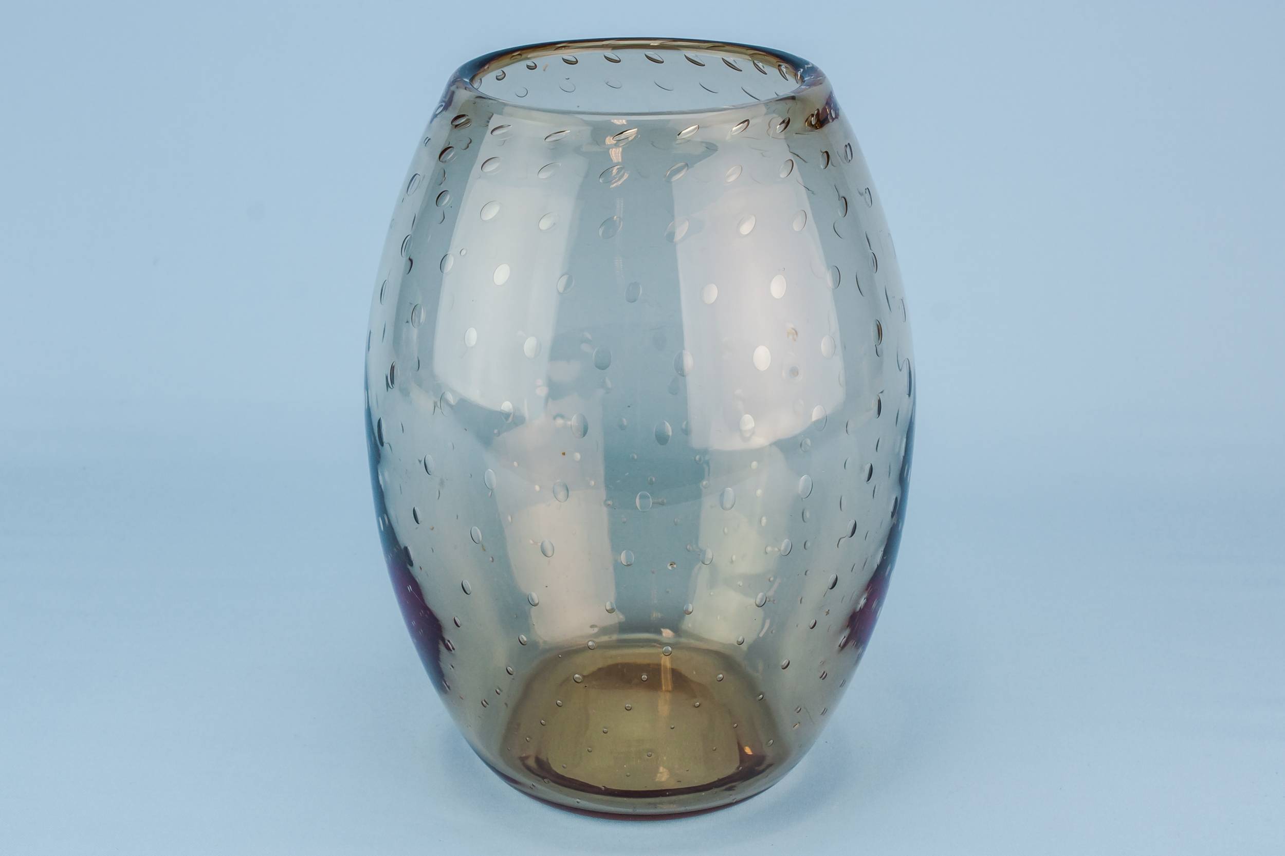 Medium Vintage VASE — Mid-Century Modern glass vase