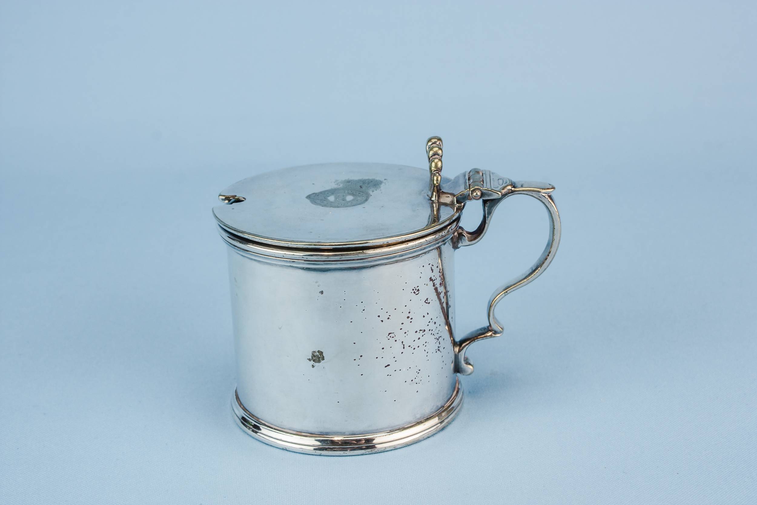 Silver Plated Metal — Small condiment pot