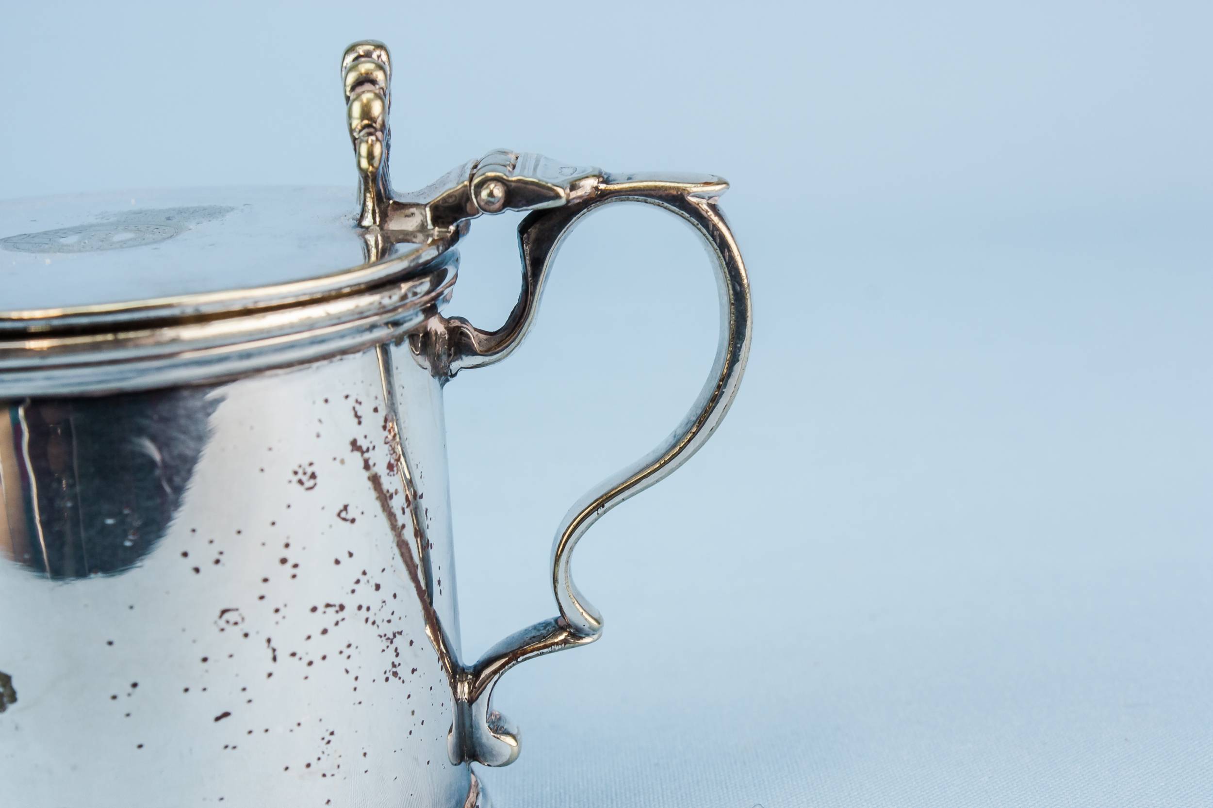 Silver Plated Metal — Small condiment pot 3