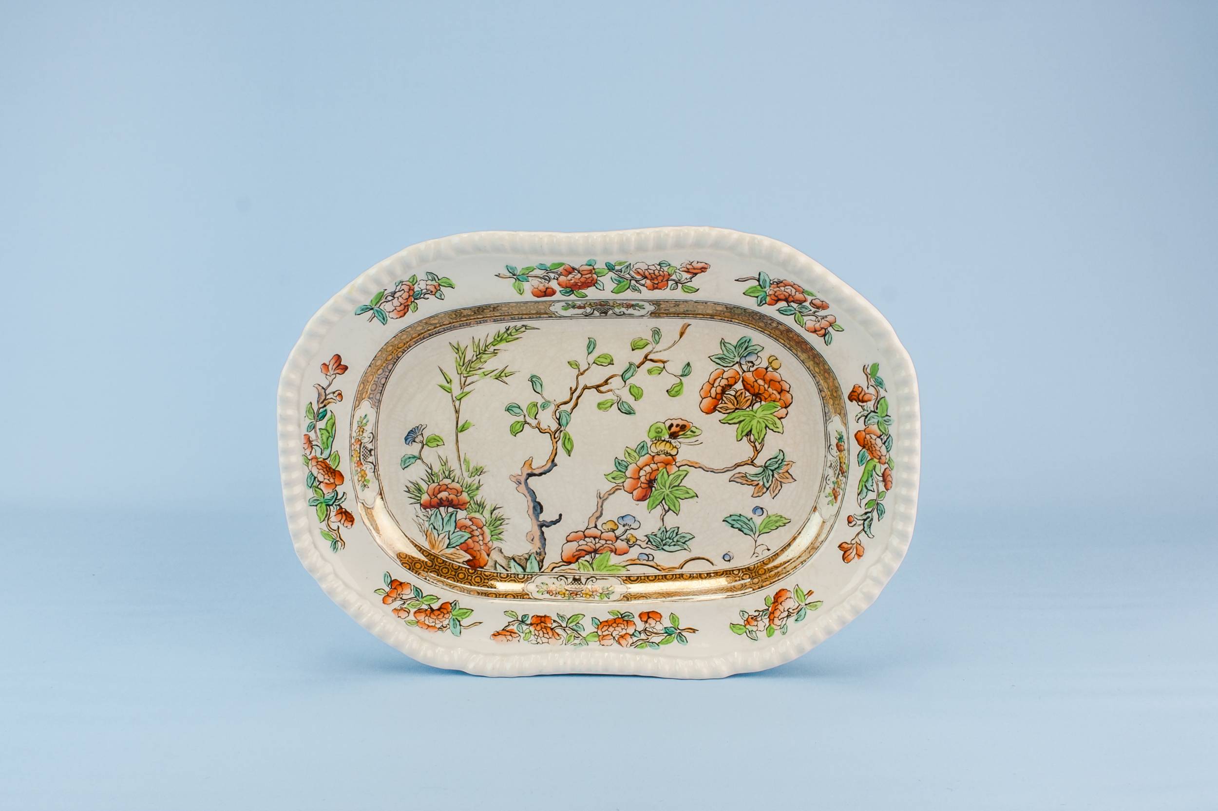 Victorian Medium Floral — Copeland pottery platter