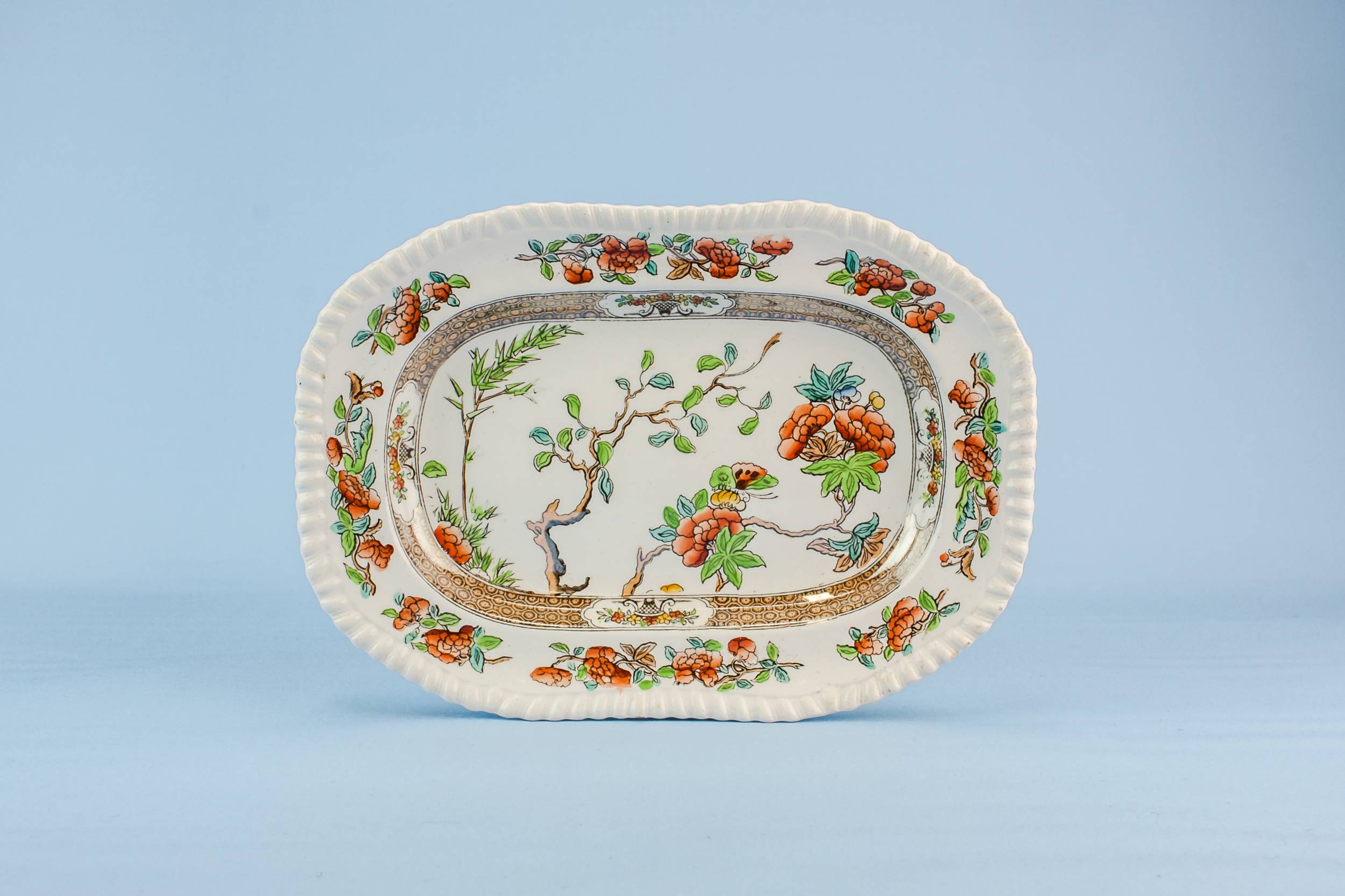 Antique Traditional Copeland — Victorian pottery platter