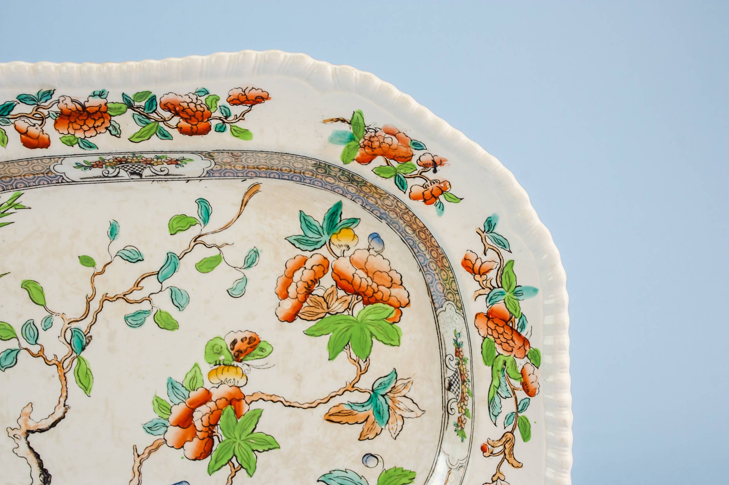 Pottery Beautiful Old — Copeland pottery platter 1