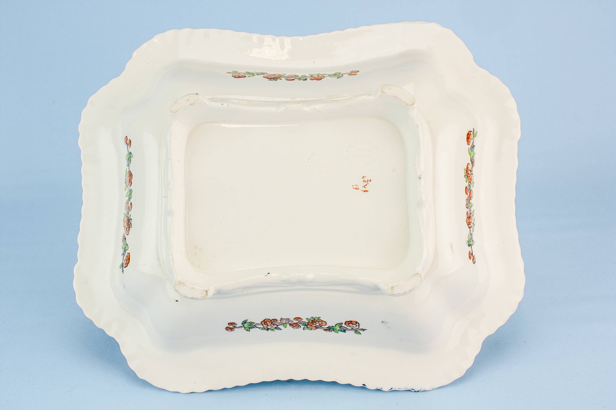Antique Beautiful Serving — Copeland pottery serving bowl 4