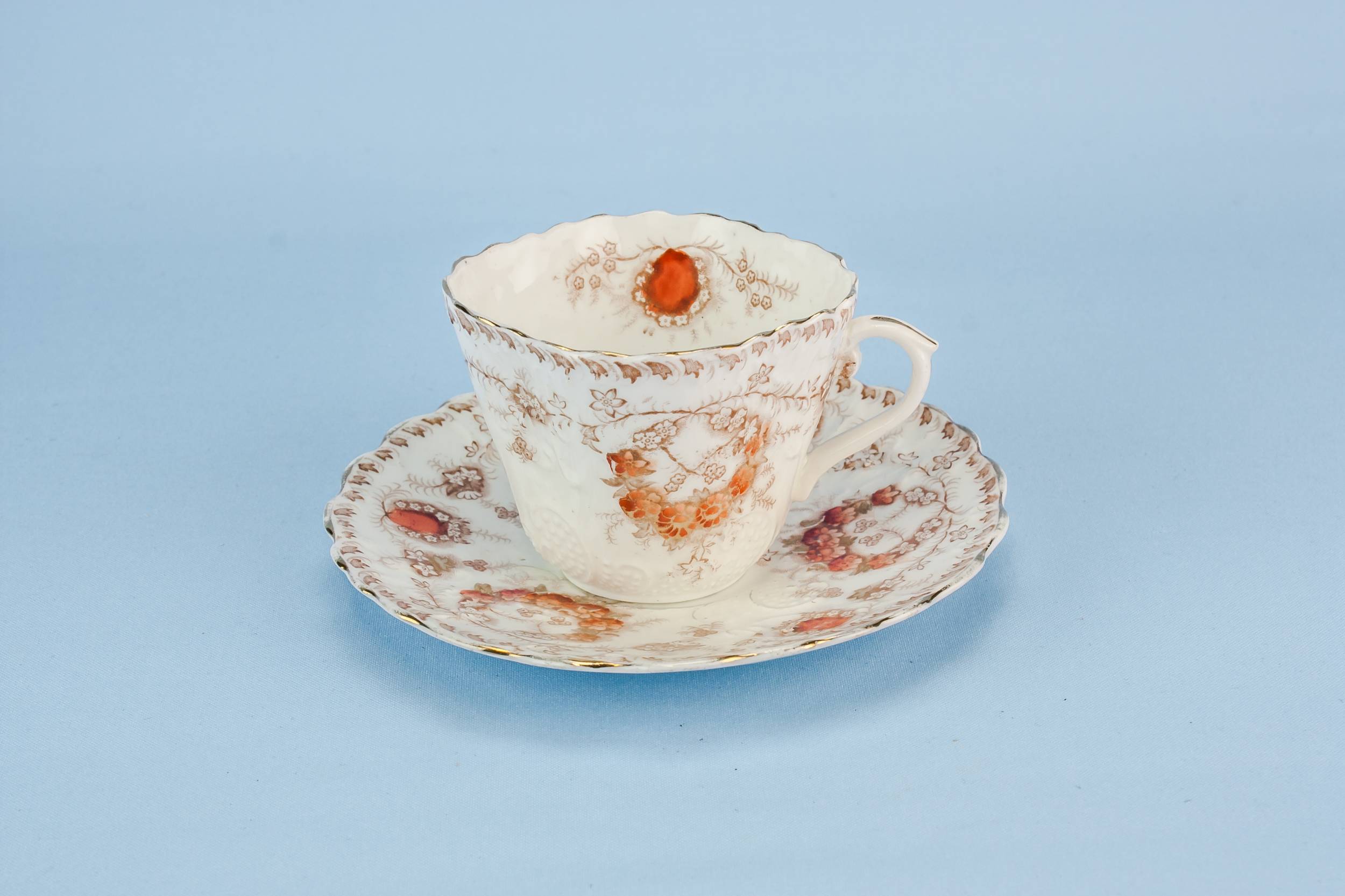 Small Antique Bone — Art Nouveau cup and saucer