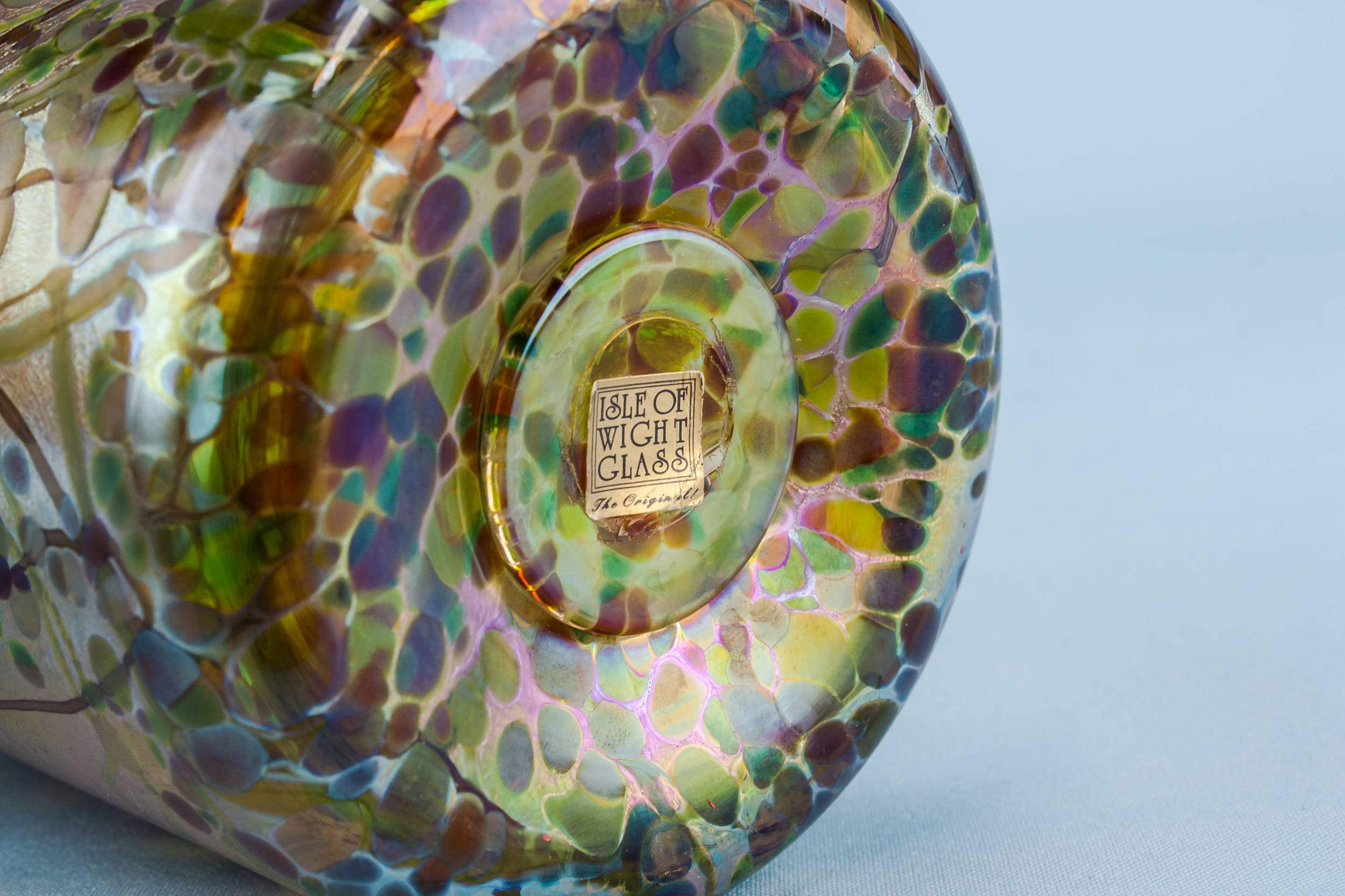 Glass Beautiful Mottled — Glass Modernist vase 4