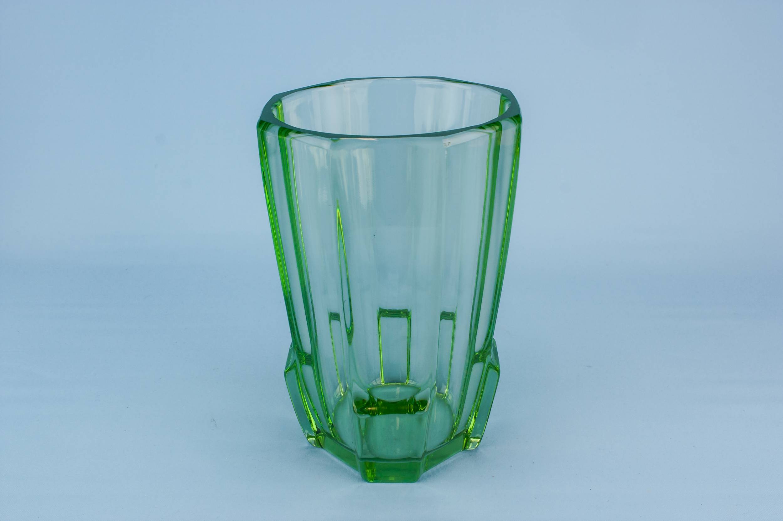 Glass Elegant VASE — Art Deco glass vase